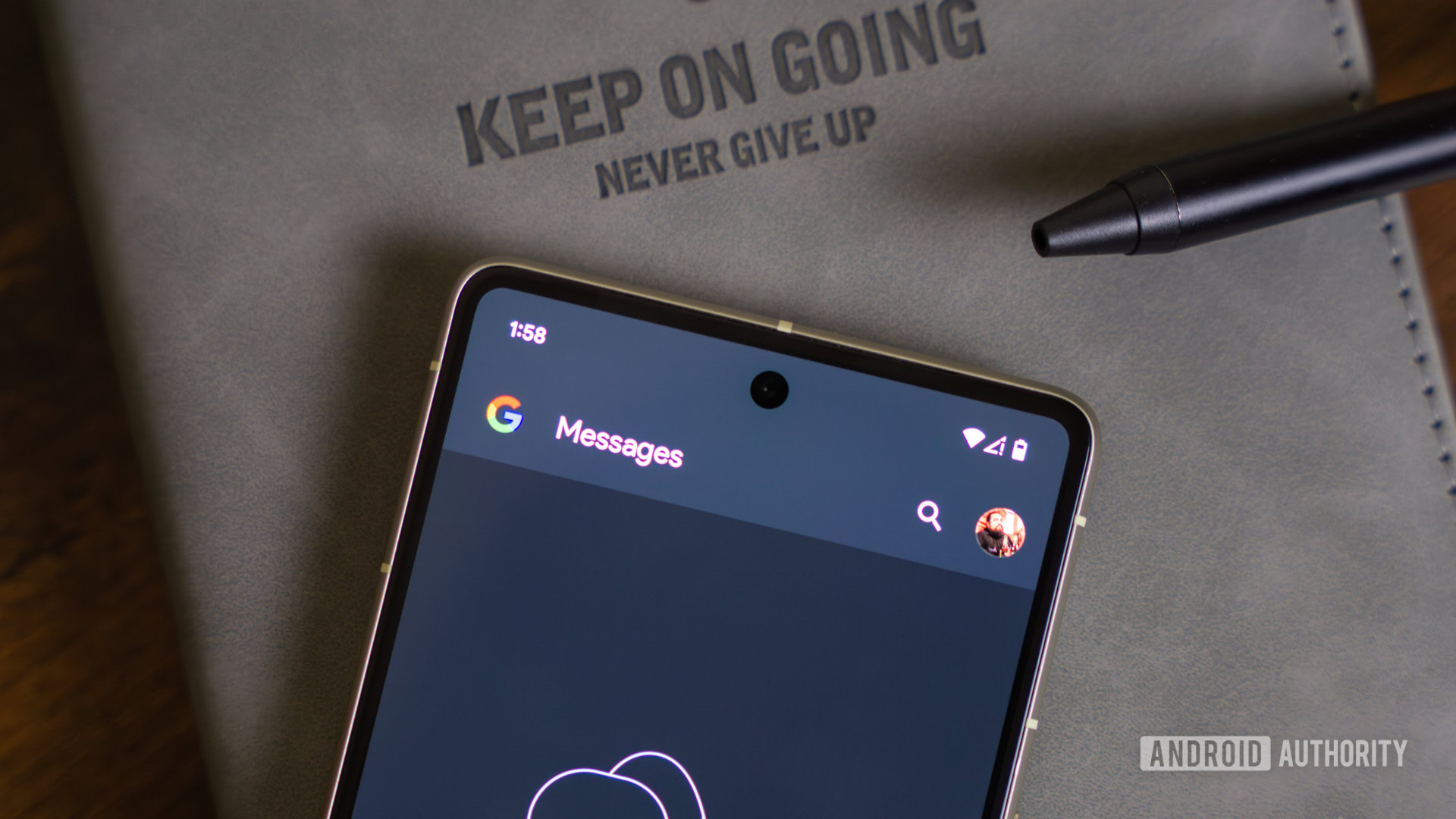 Google Messages app open on smartphone (3) Google Messages app open on smartphone (3)