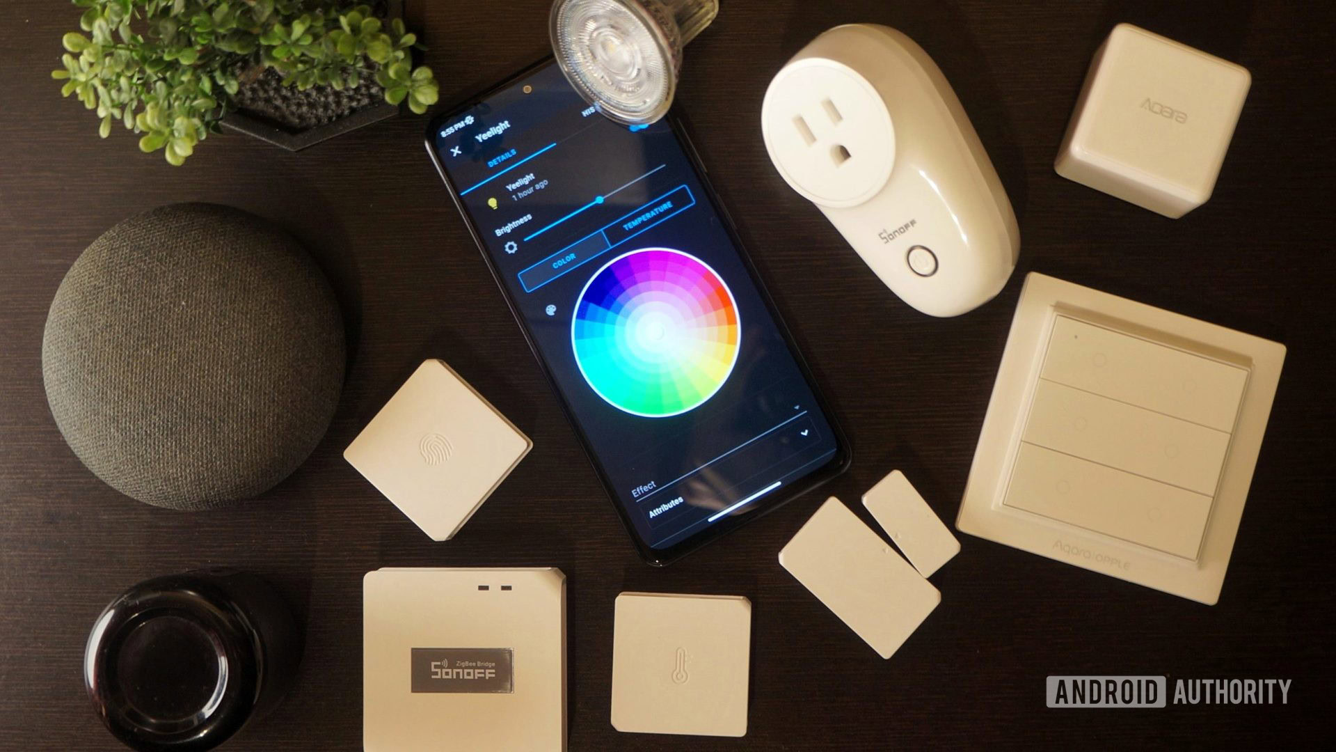 smart home products Assorted smart home products on a table