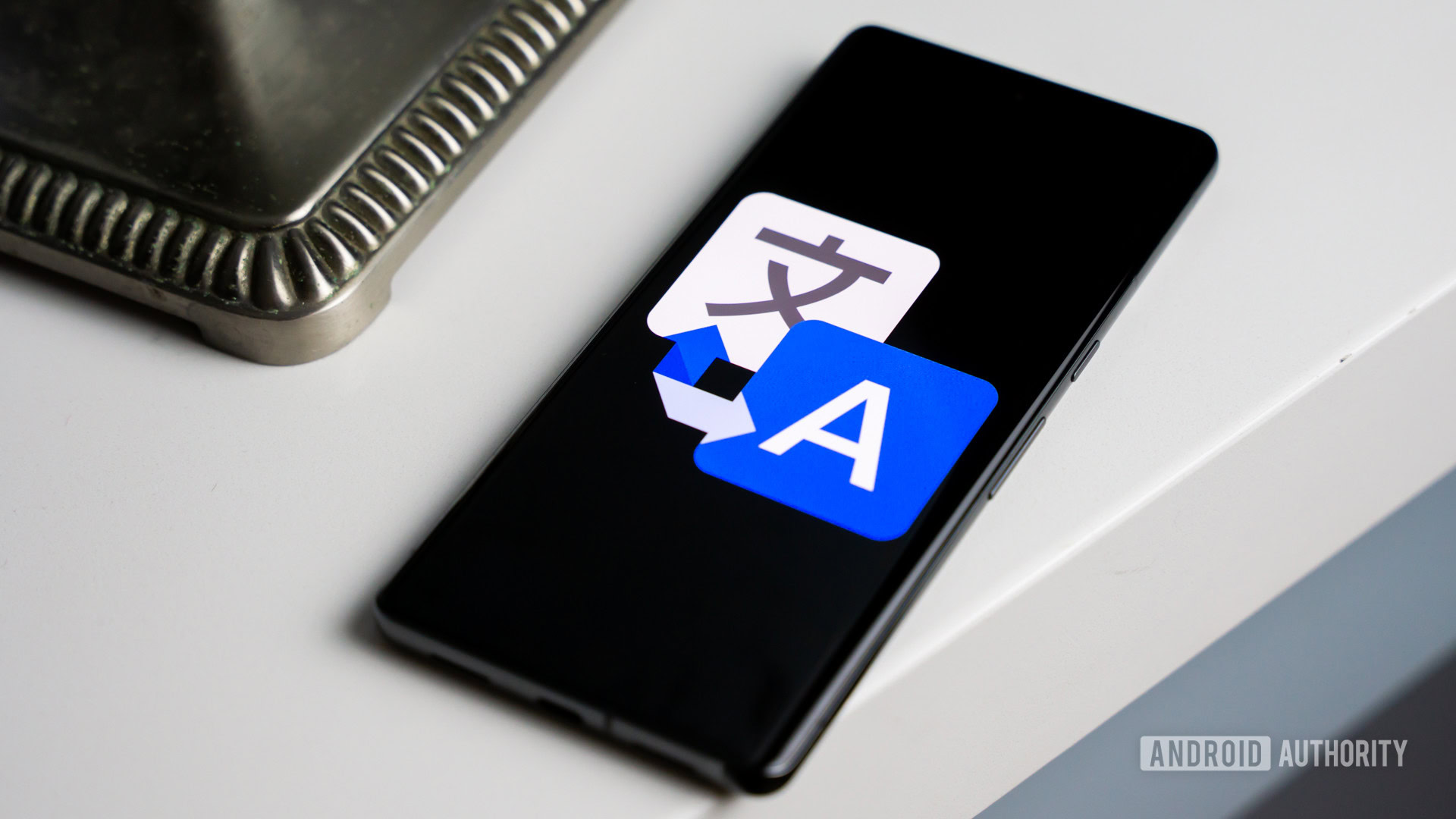 Google Translate on smartphone stock photo 3 Google Translate on smartphone stock photo 3