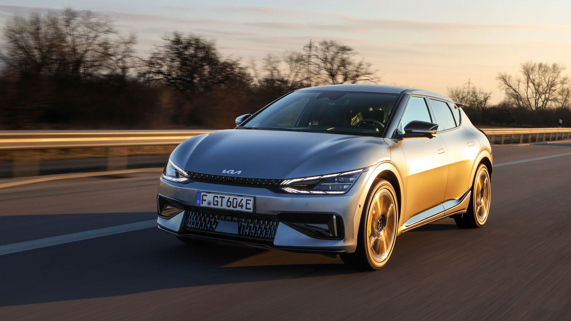 Gray 2022 Kia EV6 GT