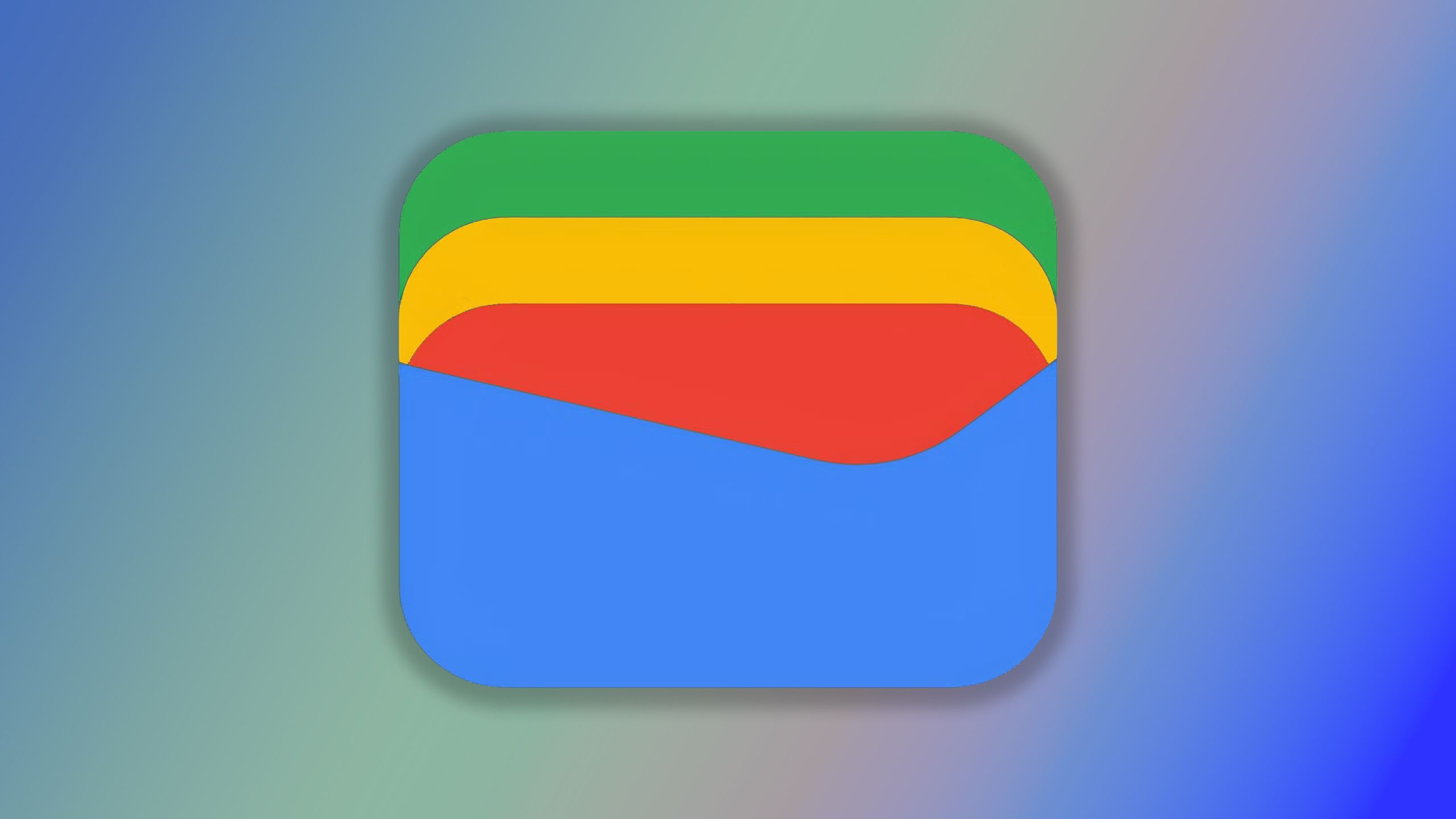 Google Wallet logo on blue background