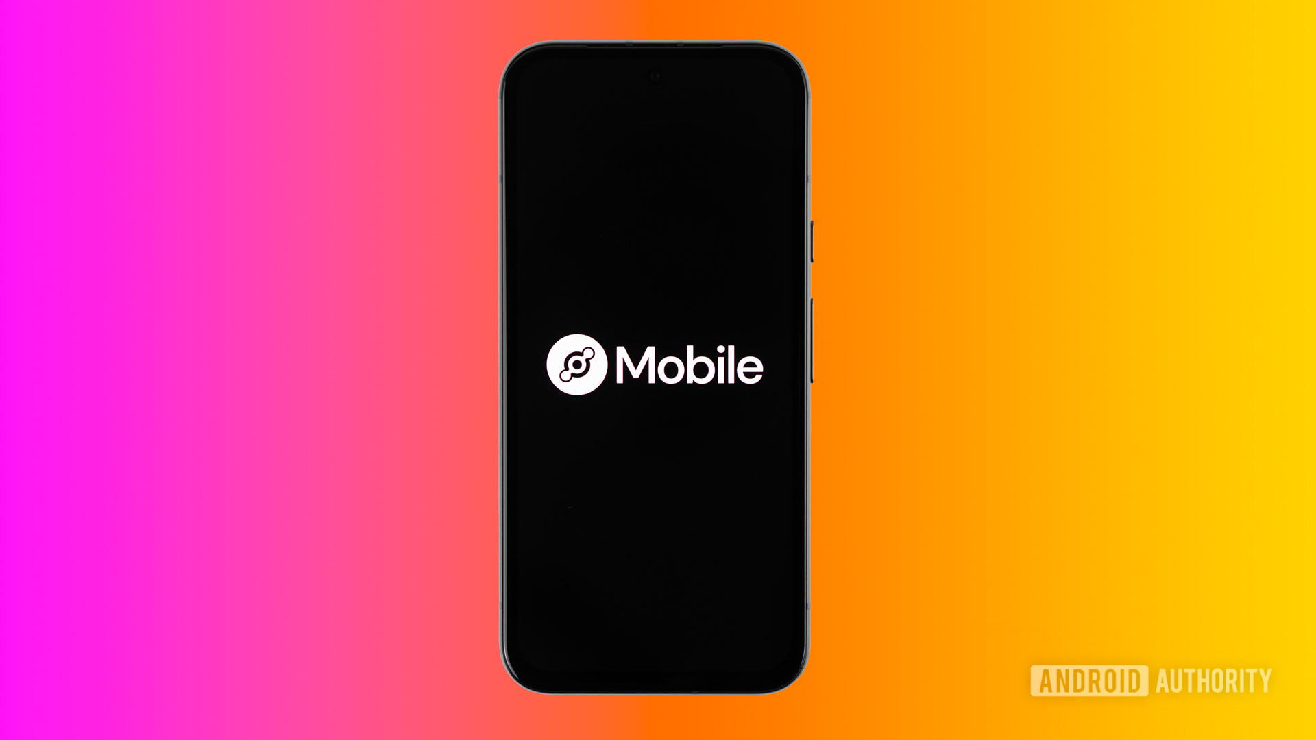 Helium Mobile logo on smartphone with colored background stock photo Helium Mobile logo on smartphone with colored background stock photo