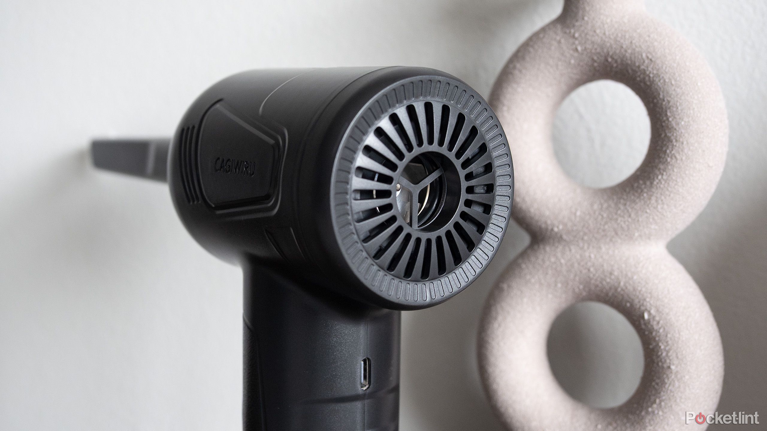The back of the air duster