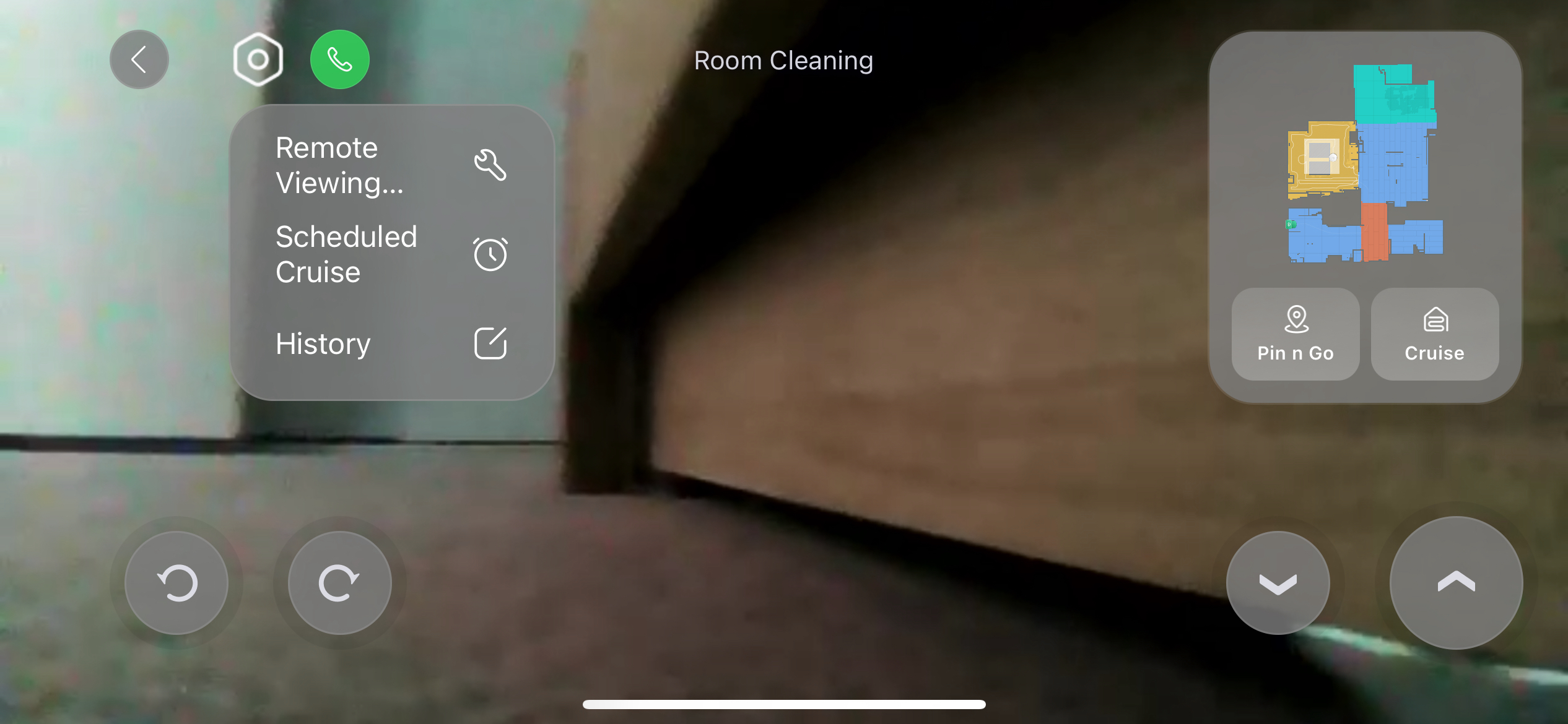 Camera view of the Roborock Qrevo Edge