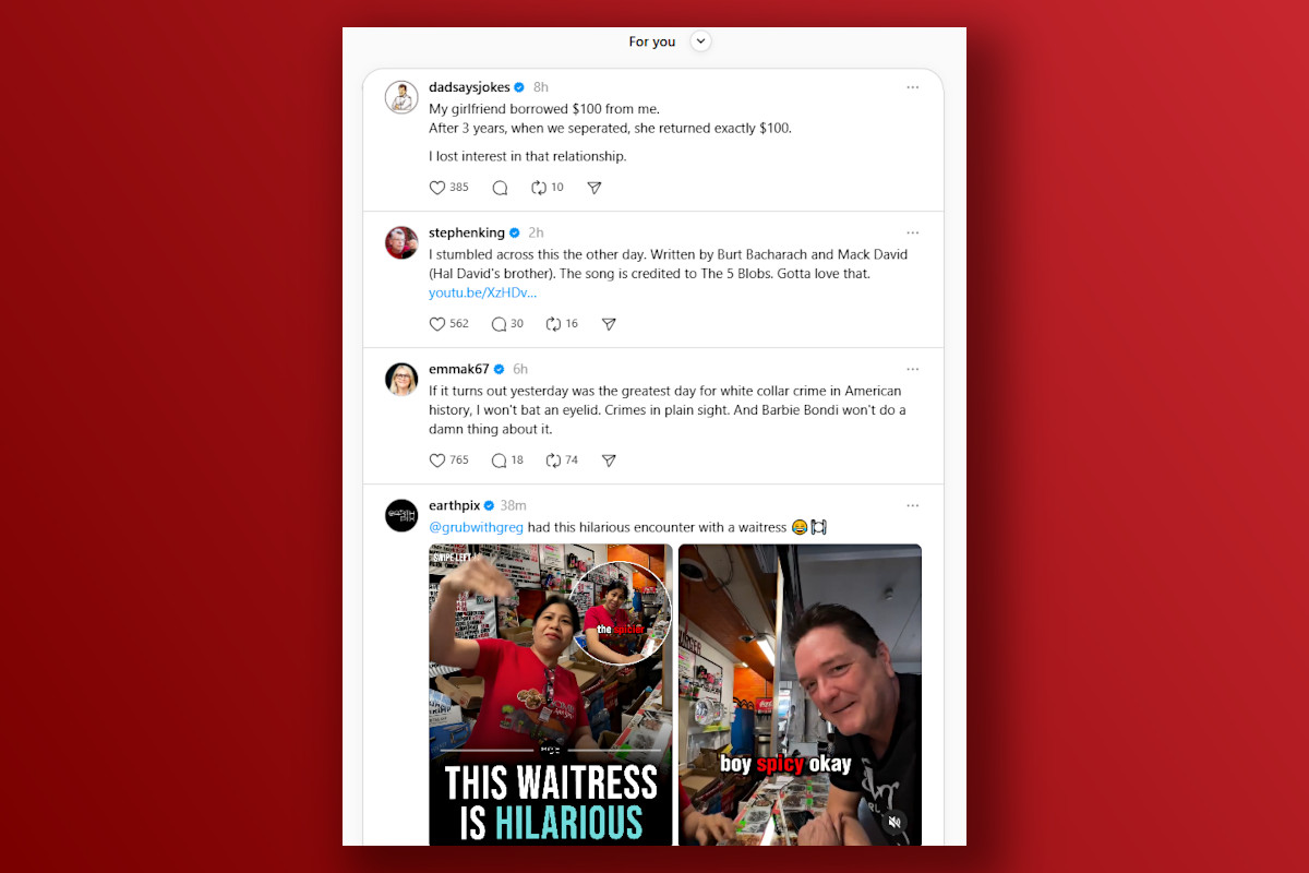Meta Threads active users screenshot