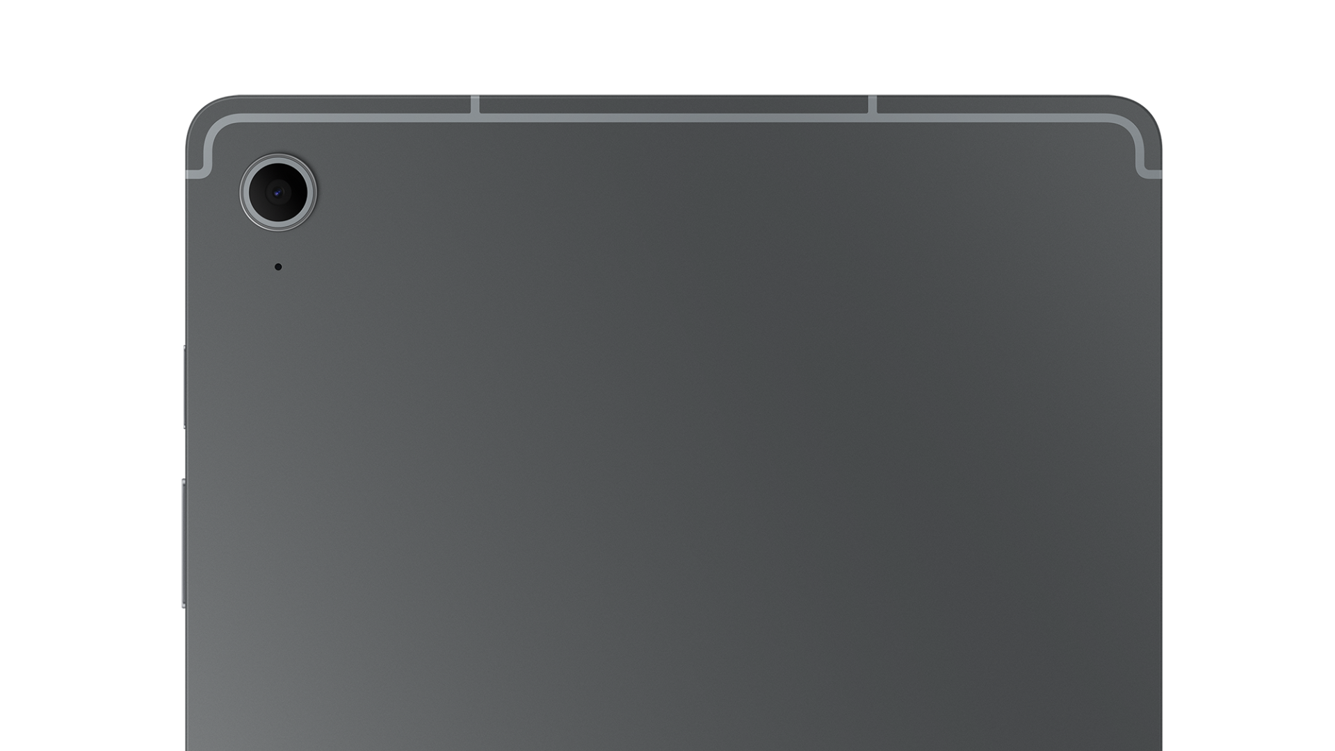 Image of the real panel of the Galaxy Tab S10 FE showcasing the primary camera.