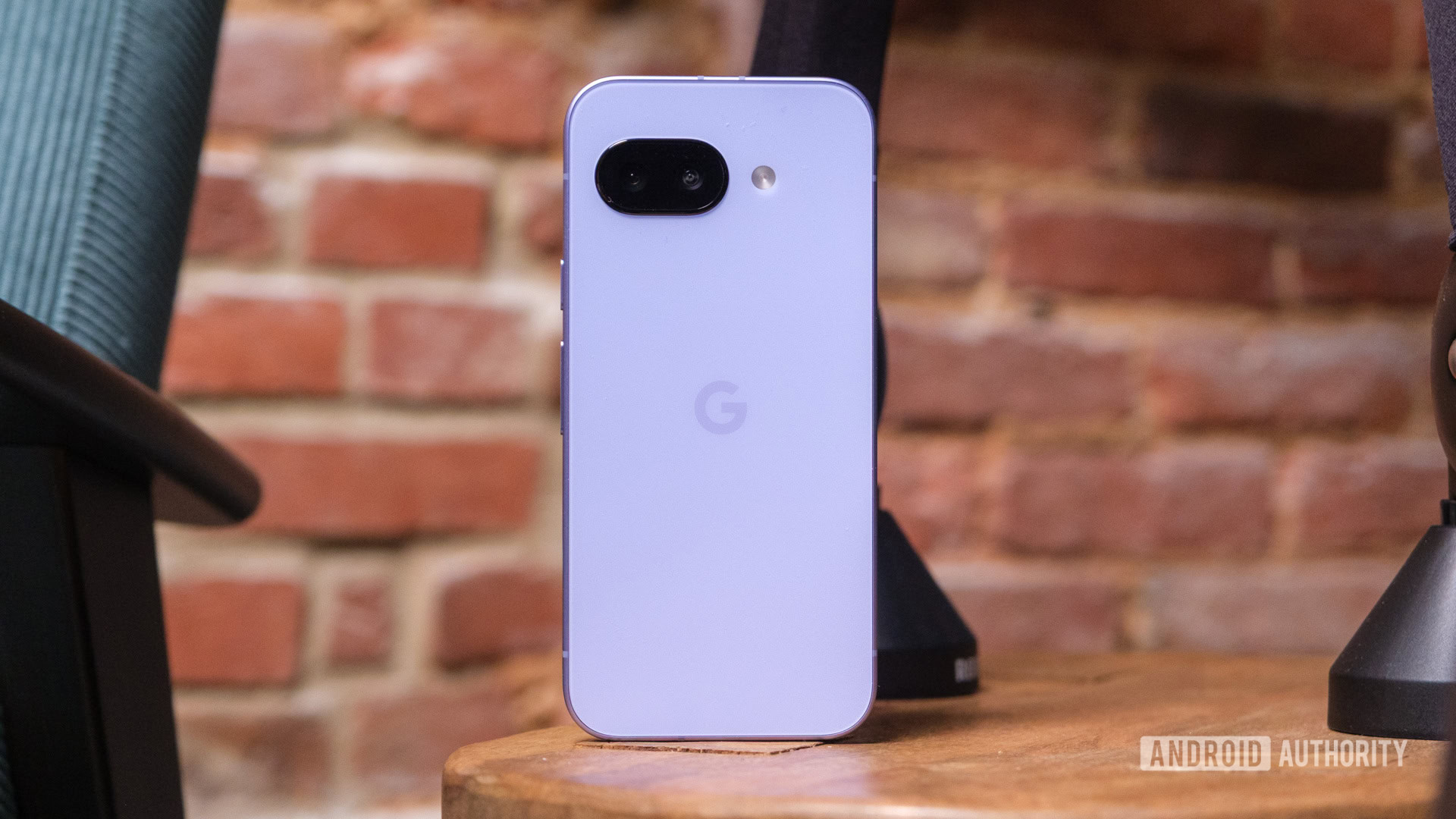 Google Pixel 9a standing hero Google Pixel 9a standing hero