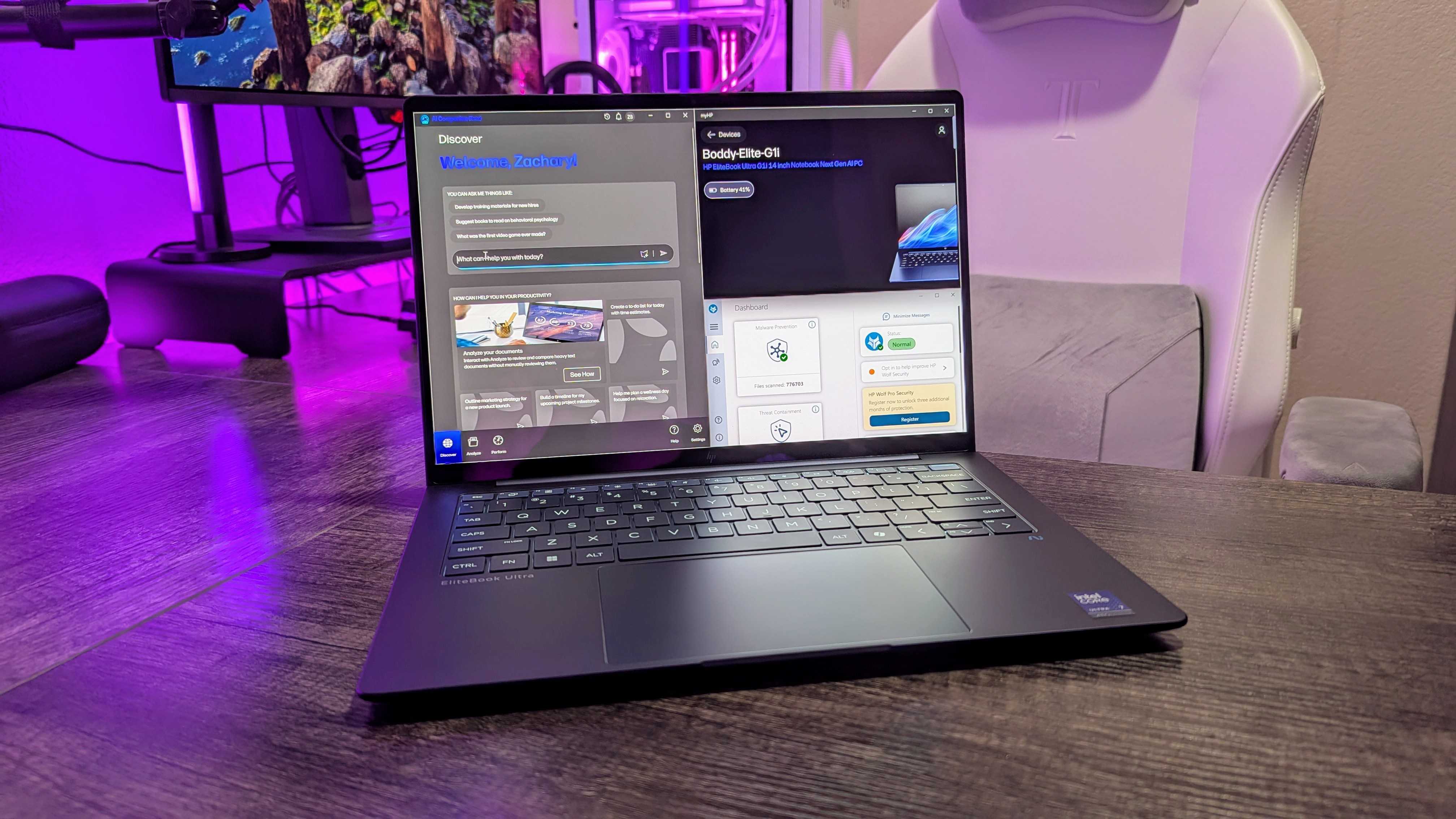Image of the HP EliteBook Ultra 14 (G1i) laptop.