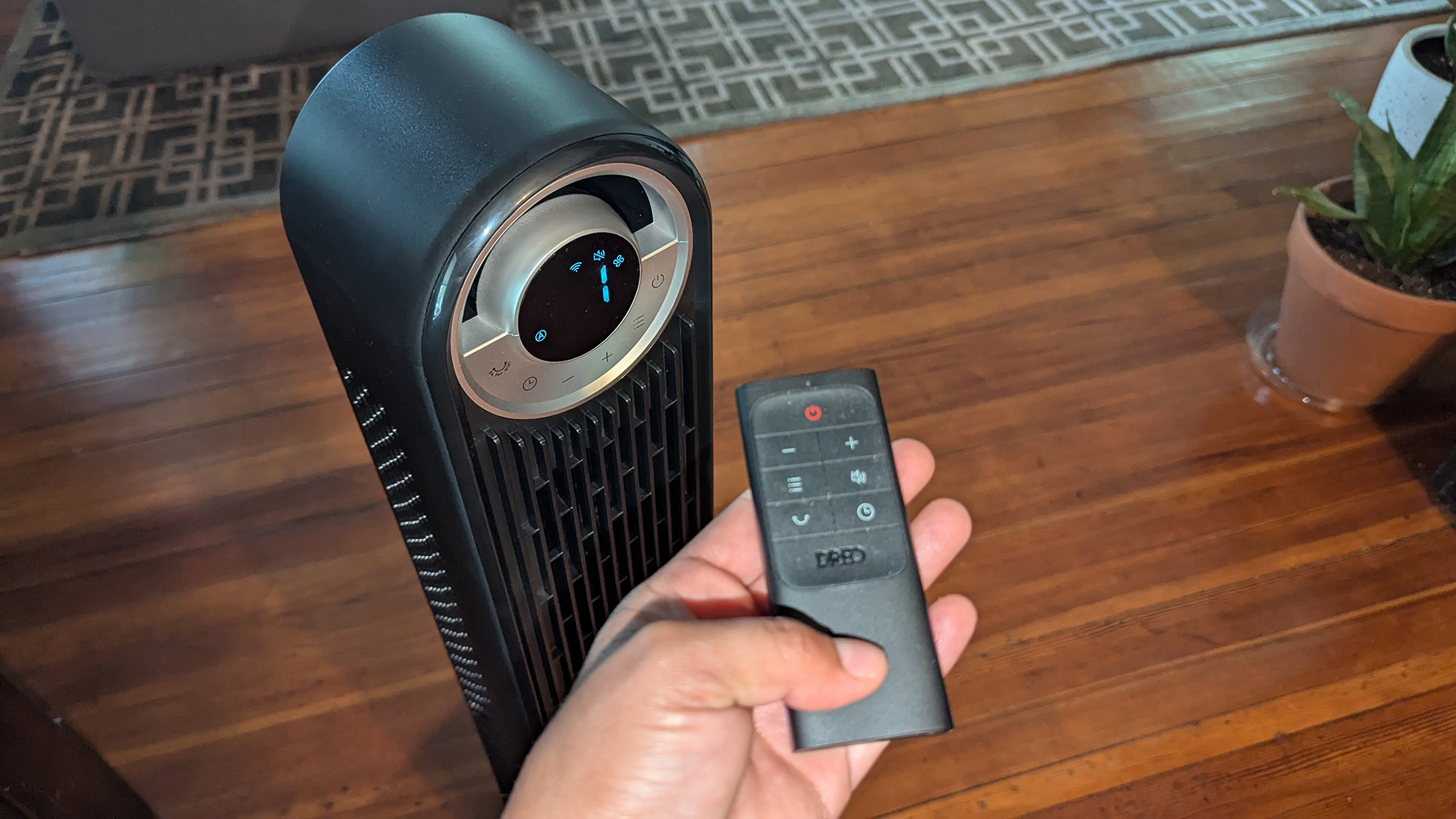 Dreo Smart Tower Fan 519S in reviewer's home