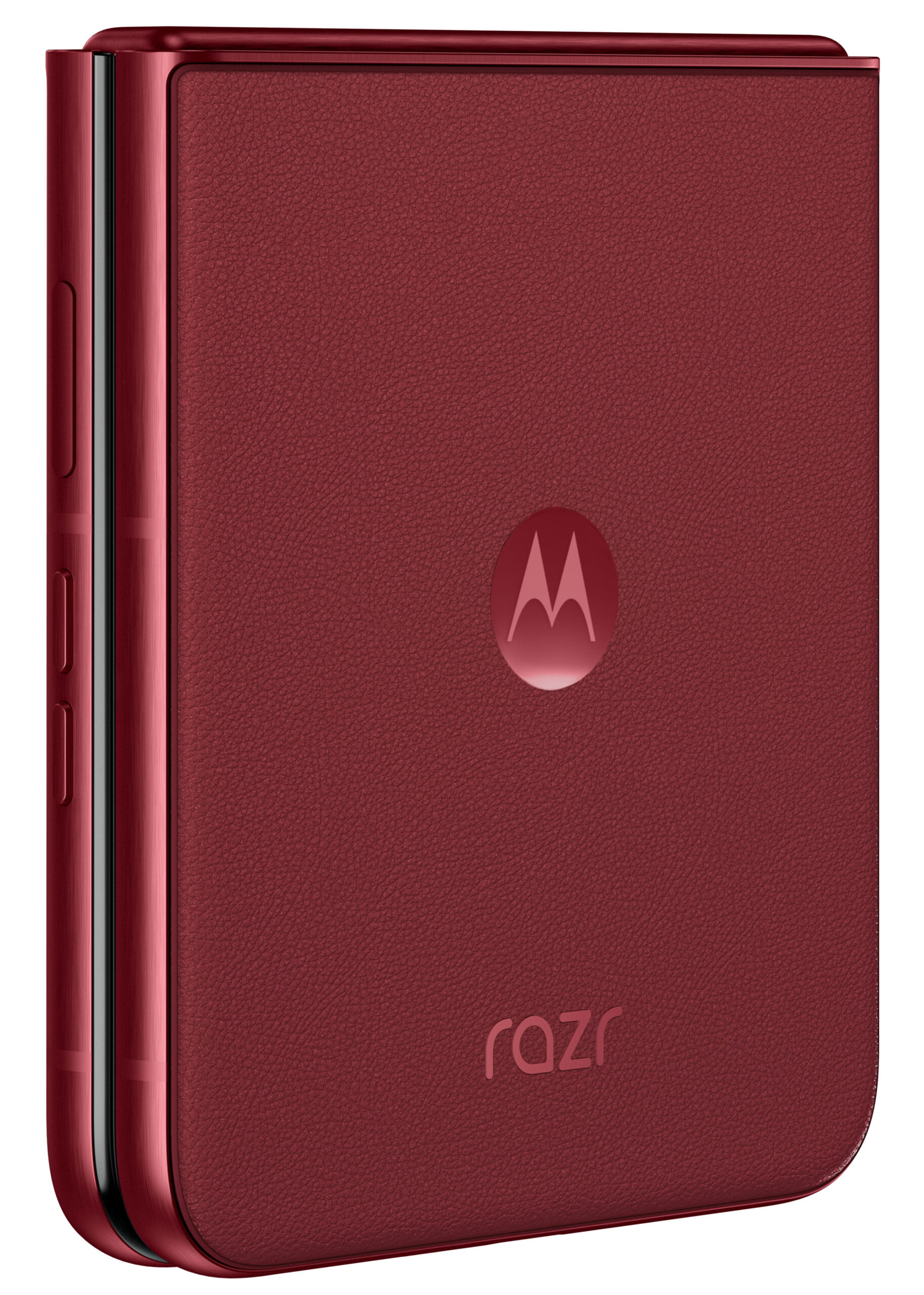 Motorola Razr Ultra in its Rio Red color.