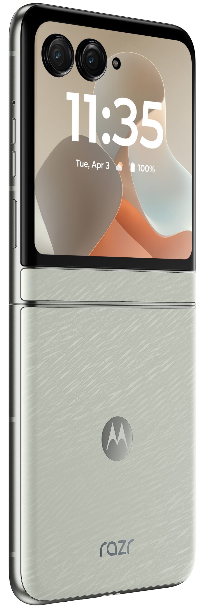 Motorola Razr (2025) in Lightest Sky.