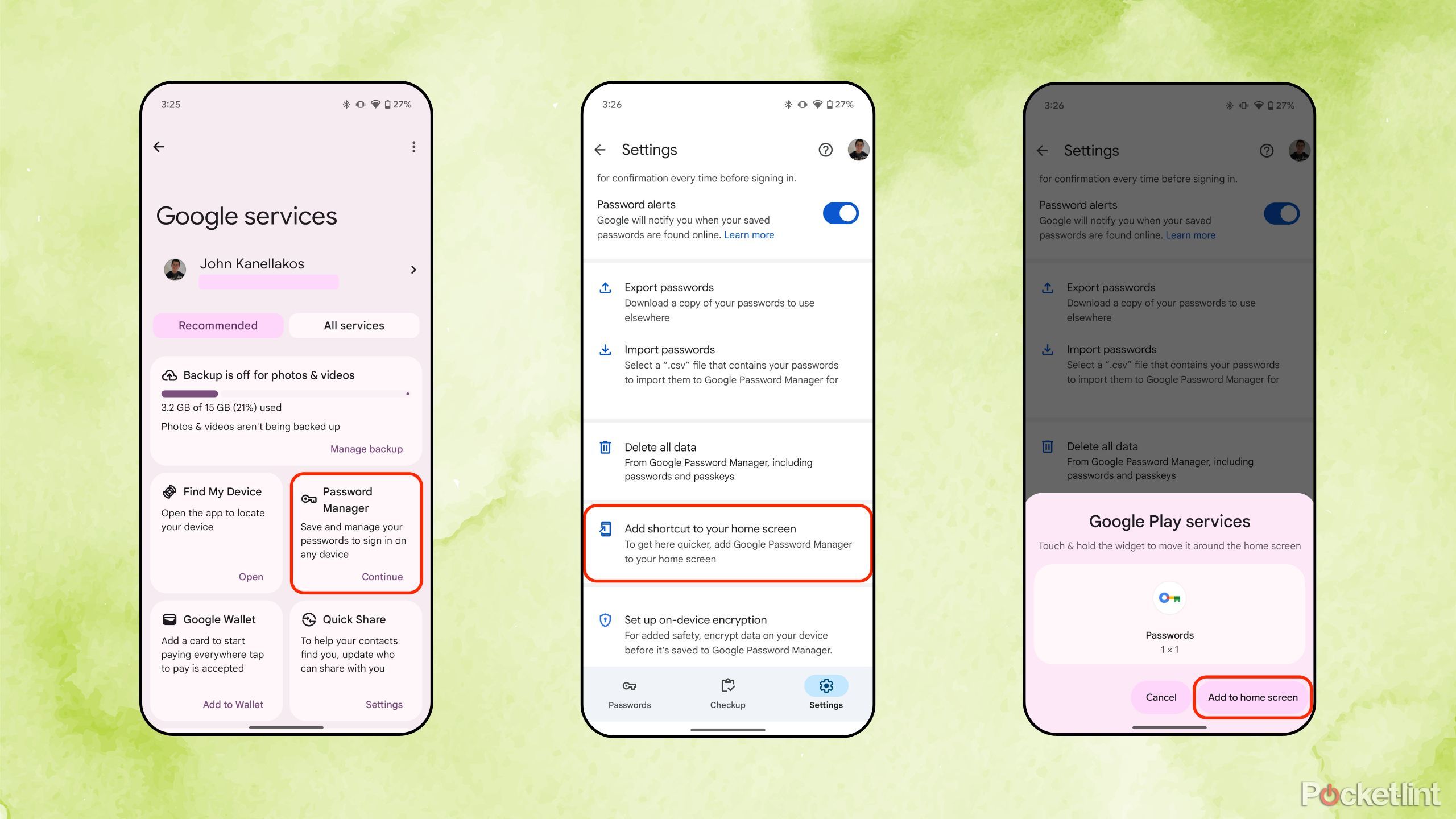 Google Password Manager Android