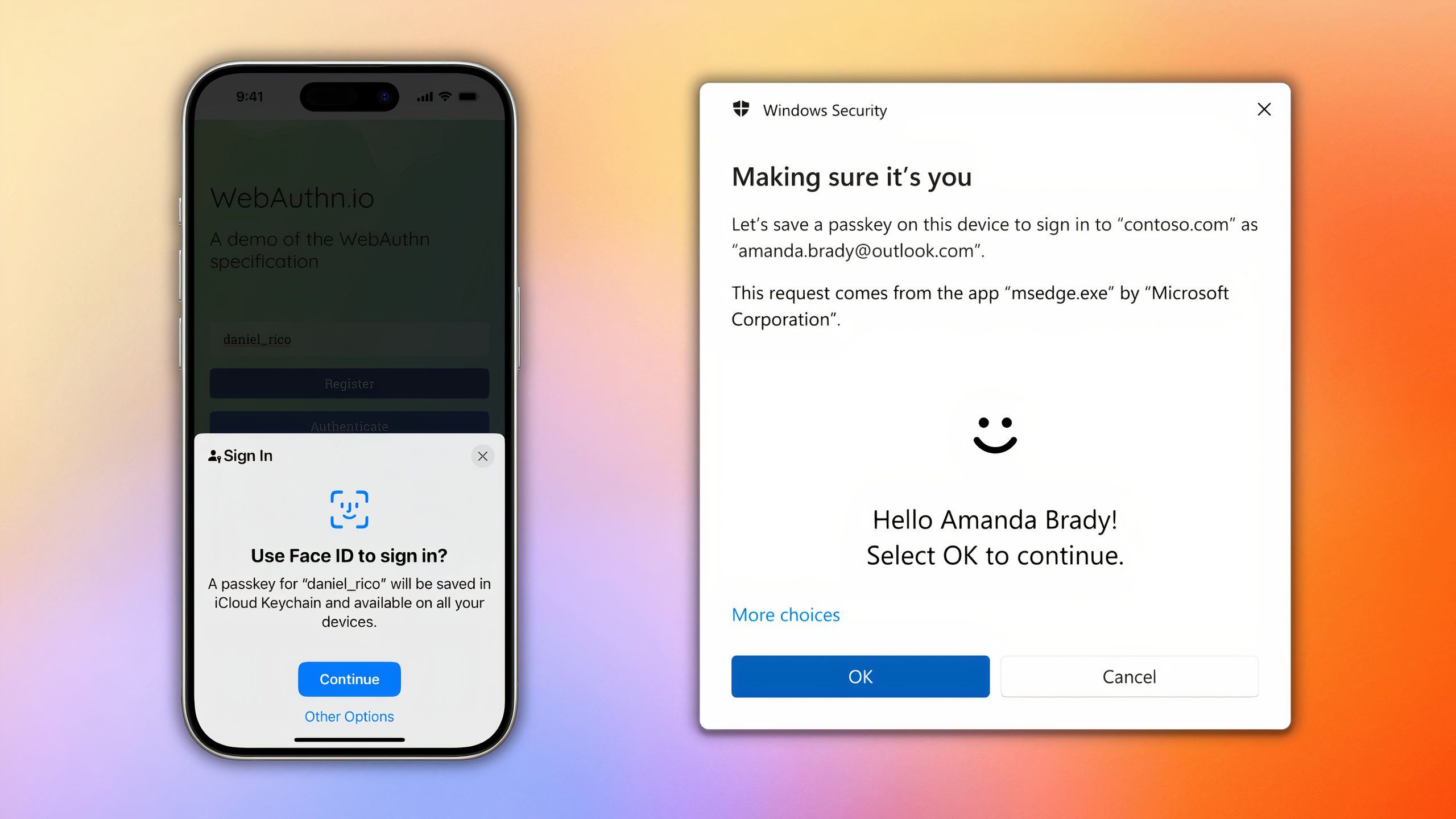 Passkeys on iOS and Windows 11