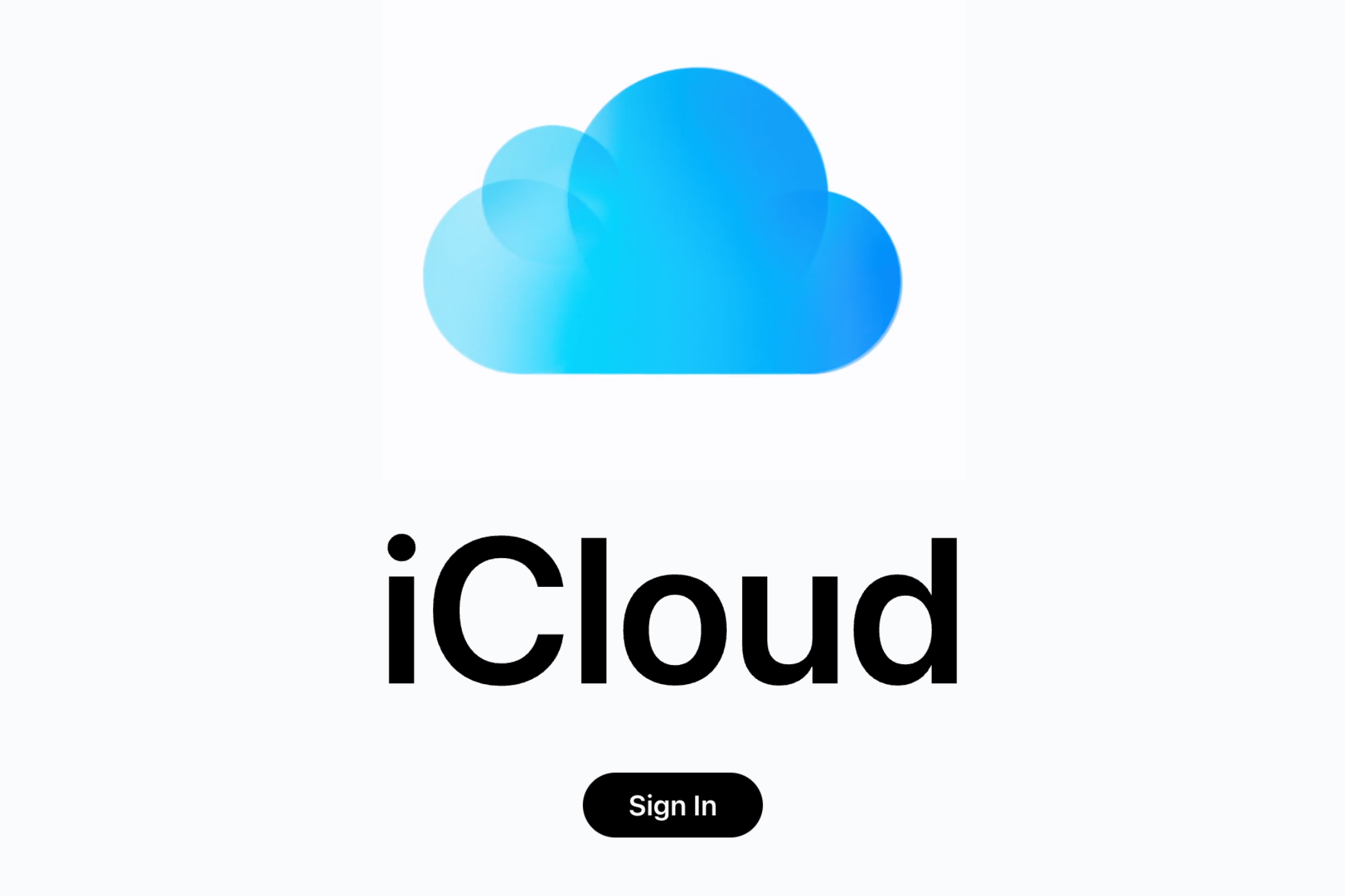 The iCloud Icon on the Apple Website.