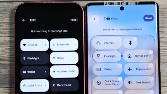 Old vs new Quick Settings tile editing in Android 1000w 563h jpg