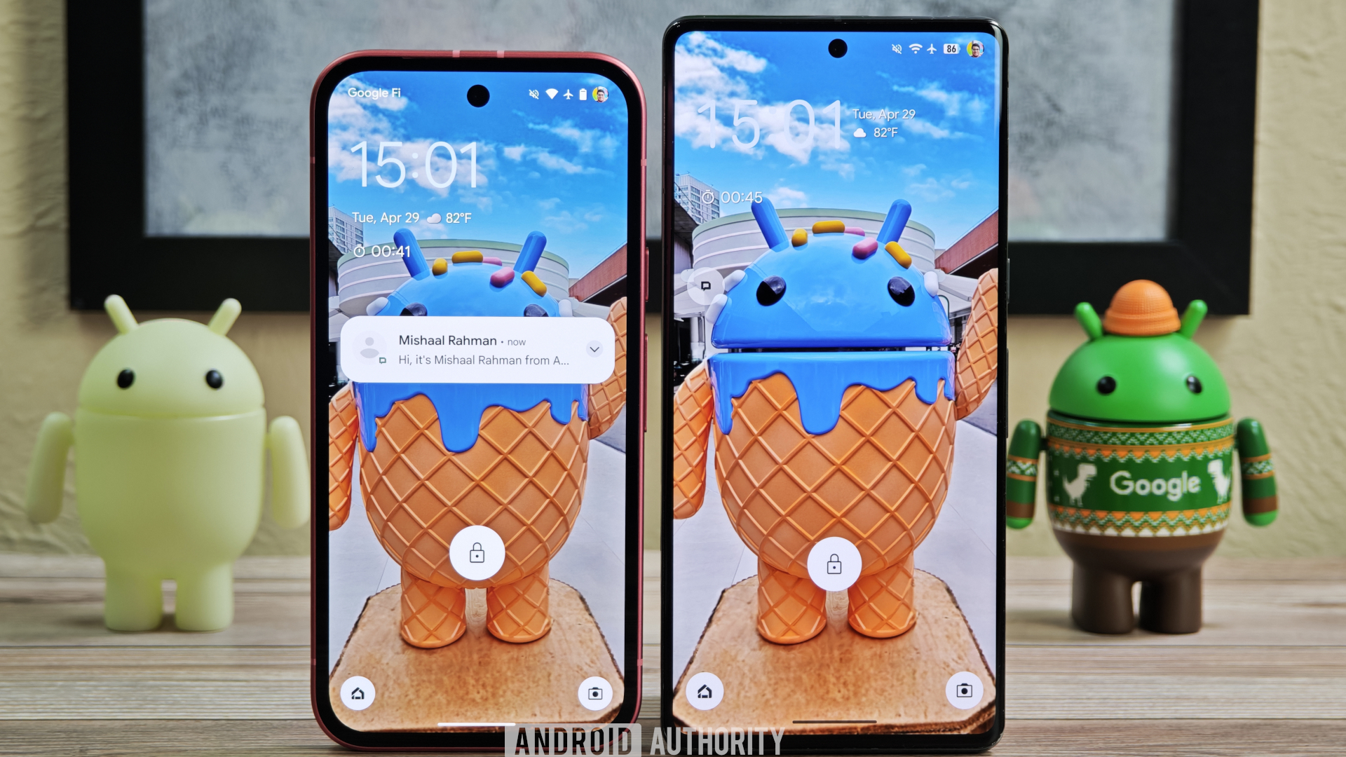 Old vs new lock screen notification shelf in Android Old vs new lock screen notification shelf in Android