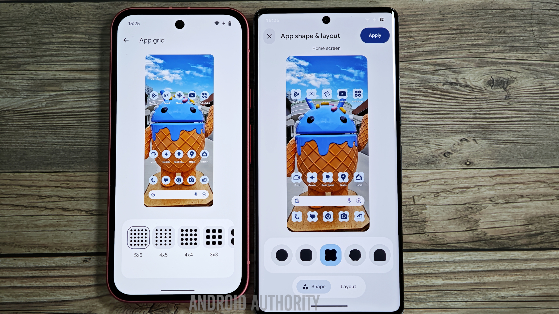 Old vs new Pixel Launcher app icon customization Old vs new Pixel Launcher app icon customization