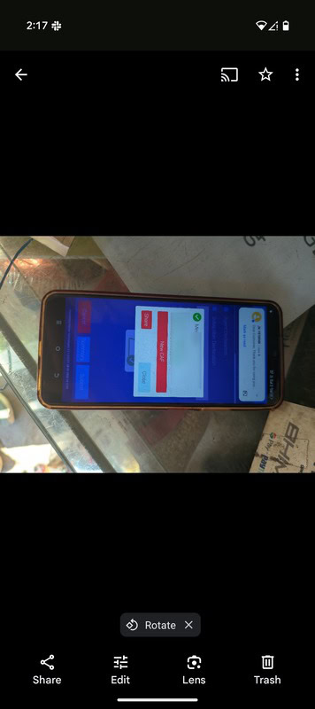 Google Photos rotate chip