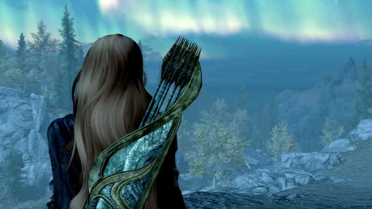 Northern Lights in Skyrim