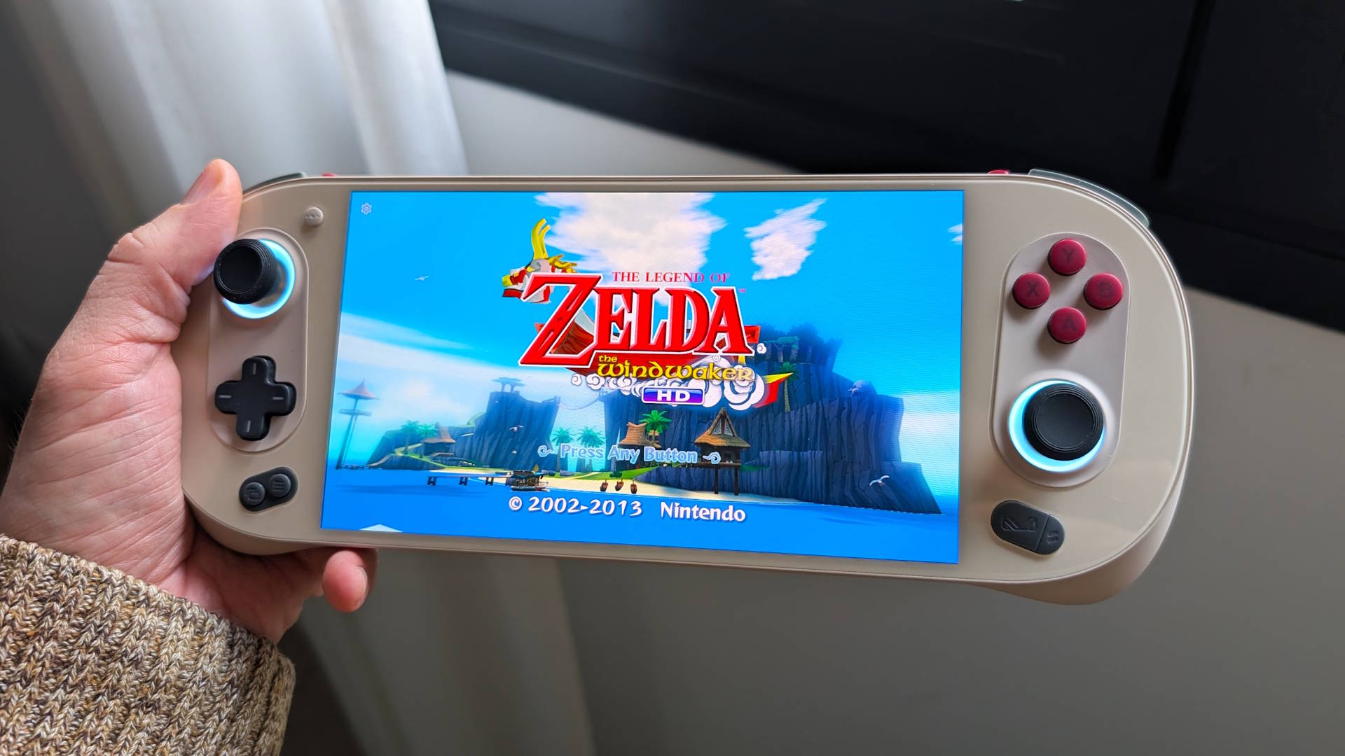 Zelda Windwaker HD Cemu Wii U emulator AYANEO Pocket EVO Zelda Windwaker HD Cemu Wii U emulator AYANEO Pocket EVO