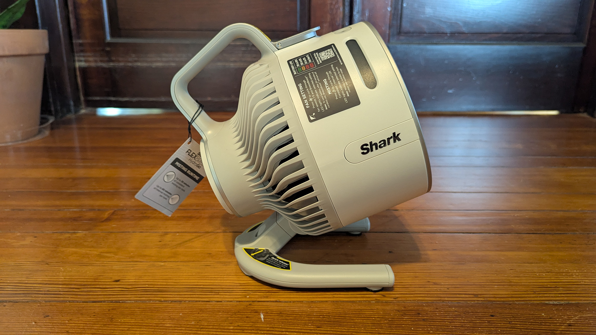 Shark FlexBreeze HydroGo portable fan side-on