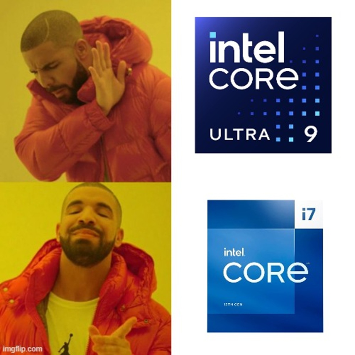 Drake meme Intel Core