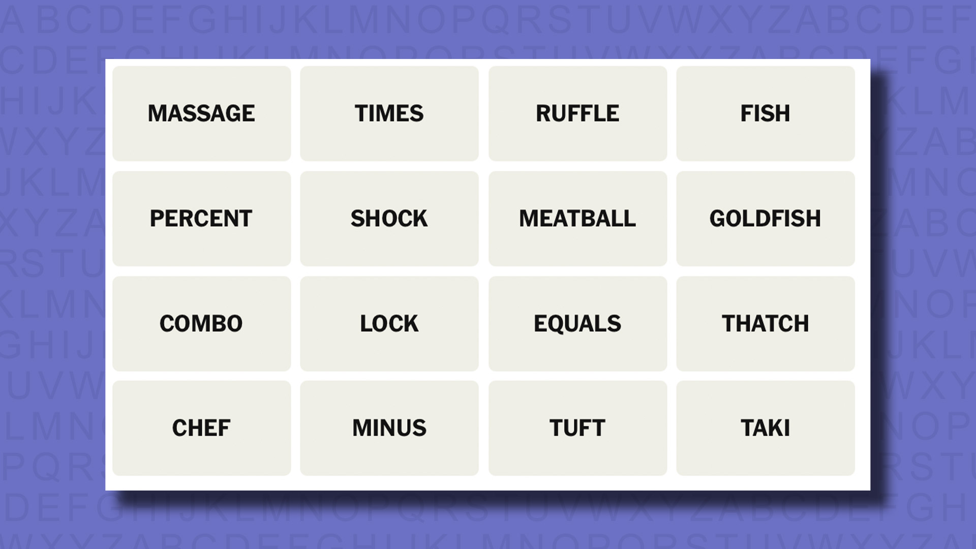 NYT Connections hints for game 686 on a purple background