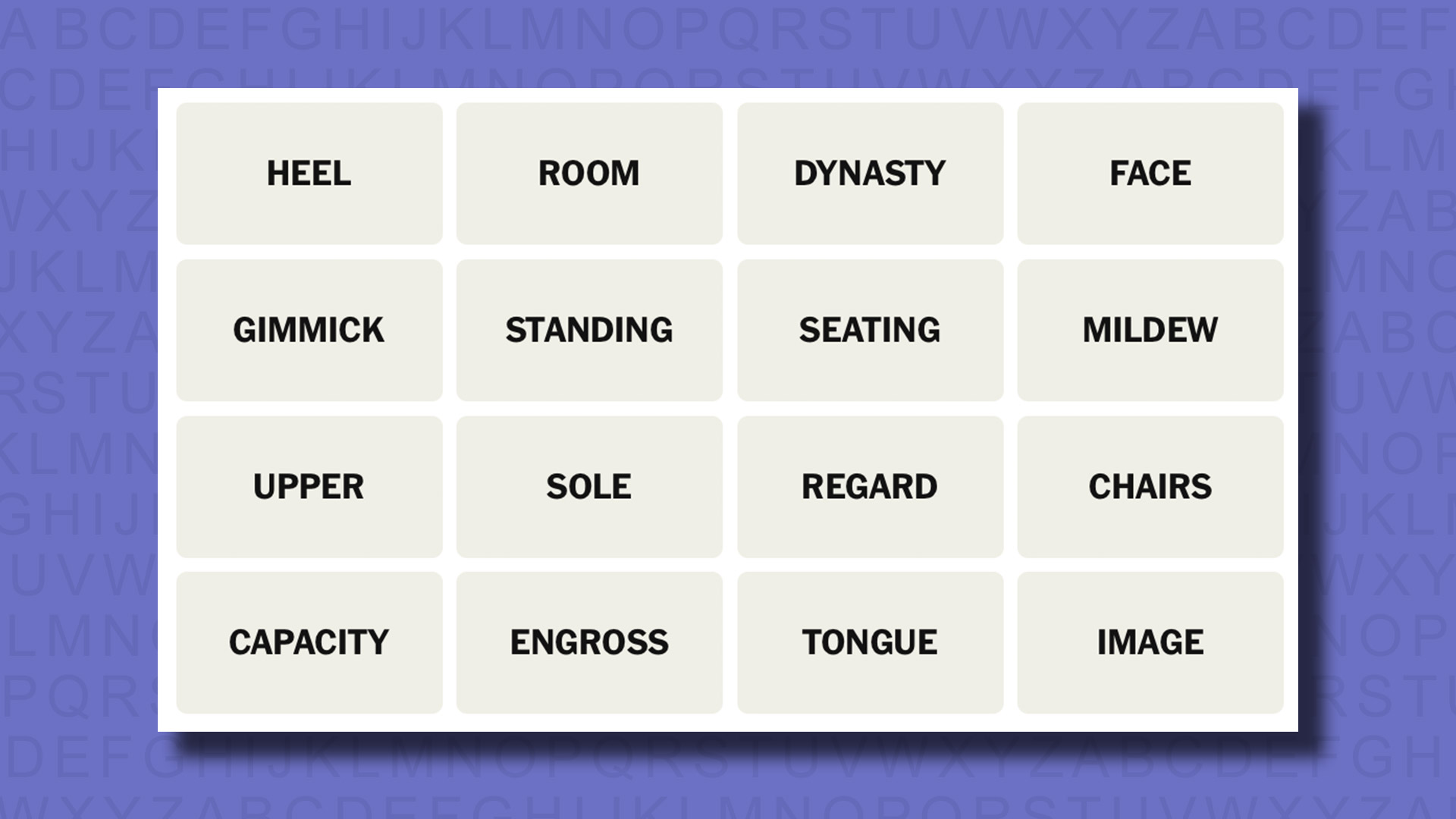 NYT Connections hints for game 689 on a purple background