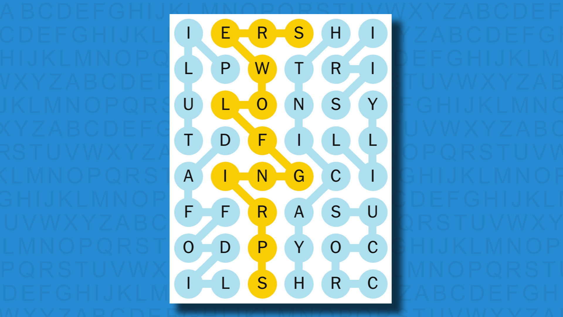 NYT Strands answers for game 407 on a blue background