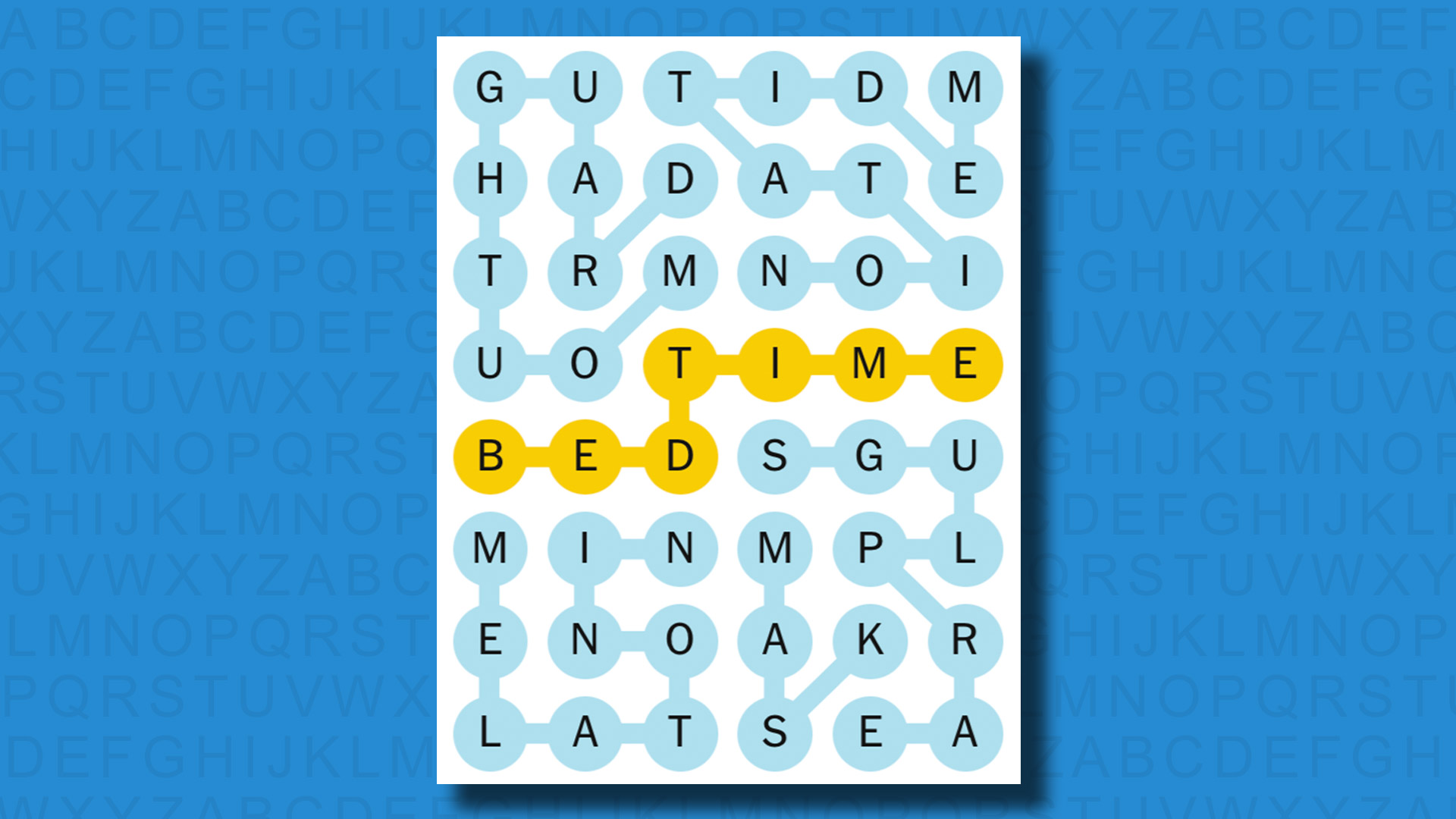 NYT Strands answers for game 420 on a blue background