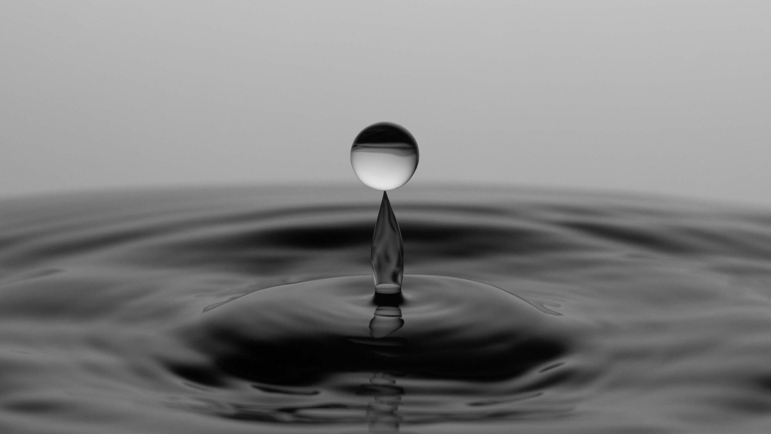 A grey water drop. 