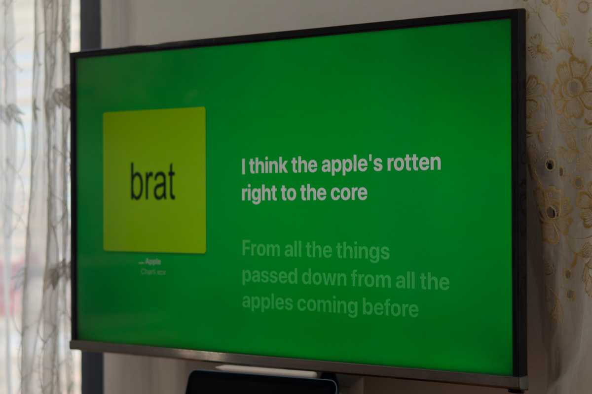 Apple TV music lyrics