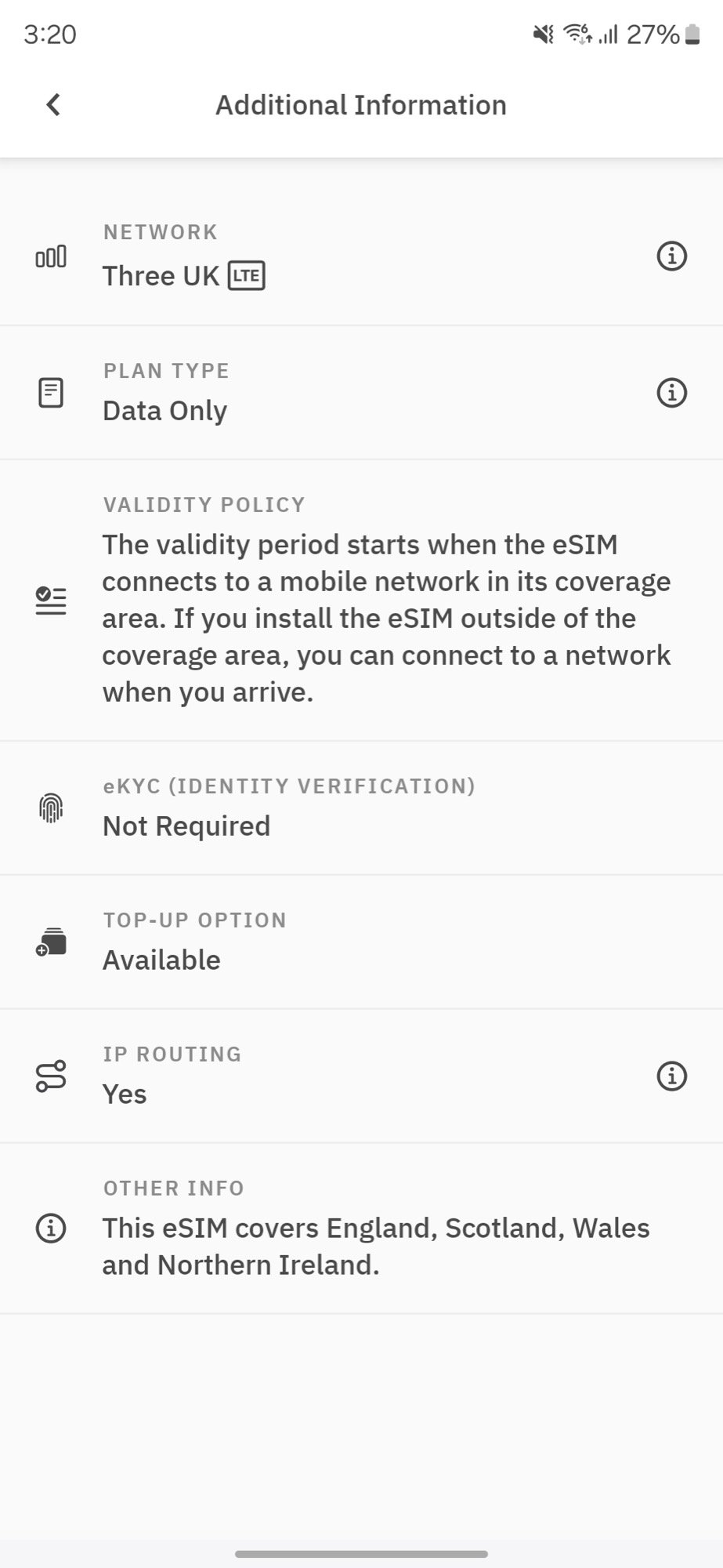 airalo esim uk additional info