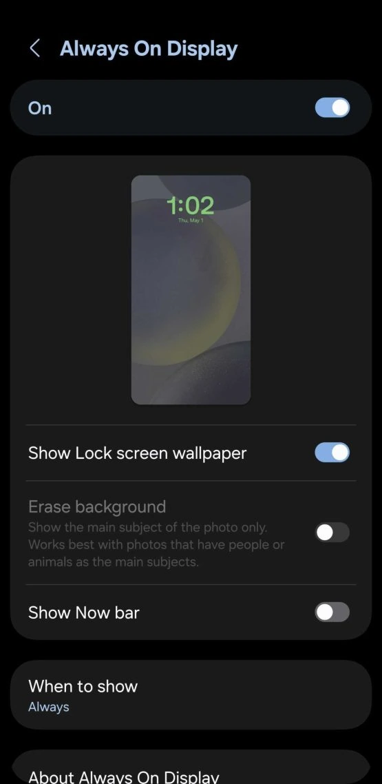 now bar one ui 7 settings 4 4 scaled