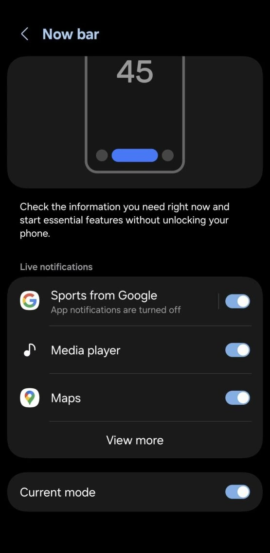 now bar one ui 7 settings 5 scaled