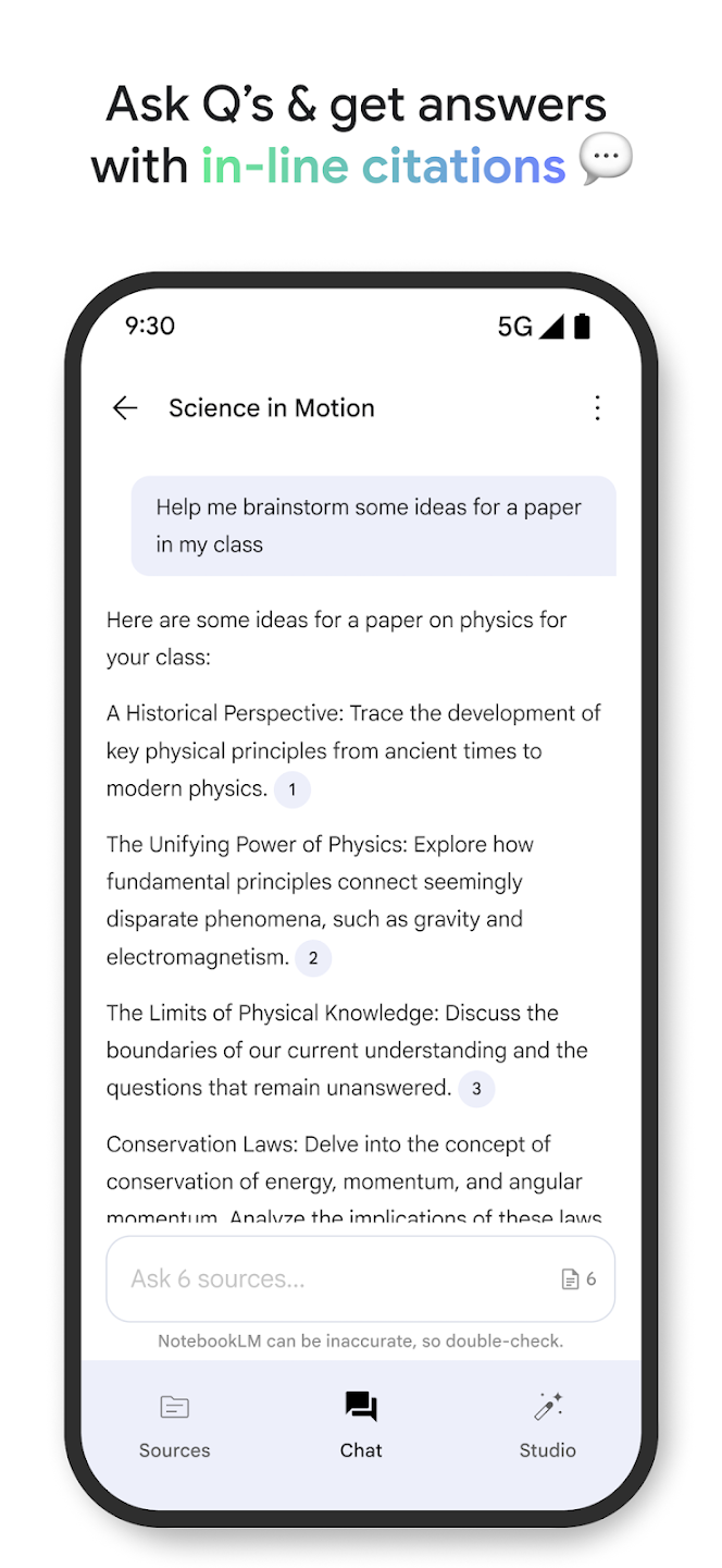 Google NotebookLM app image 5