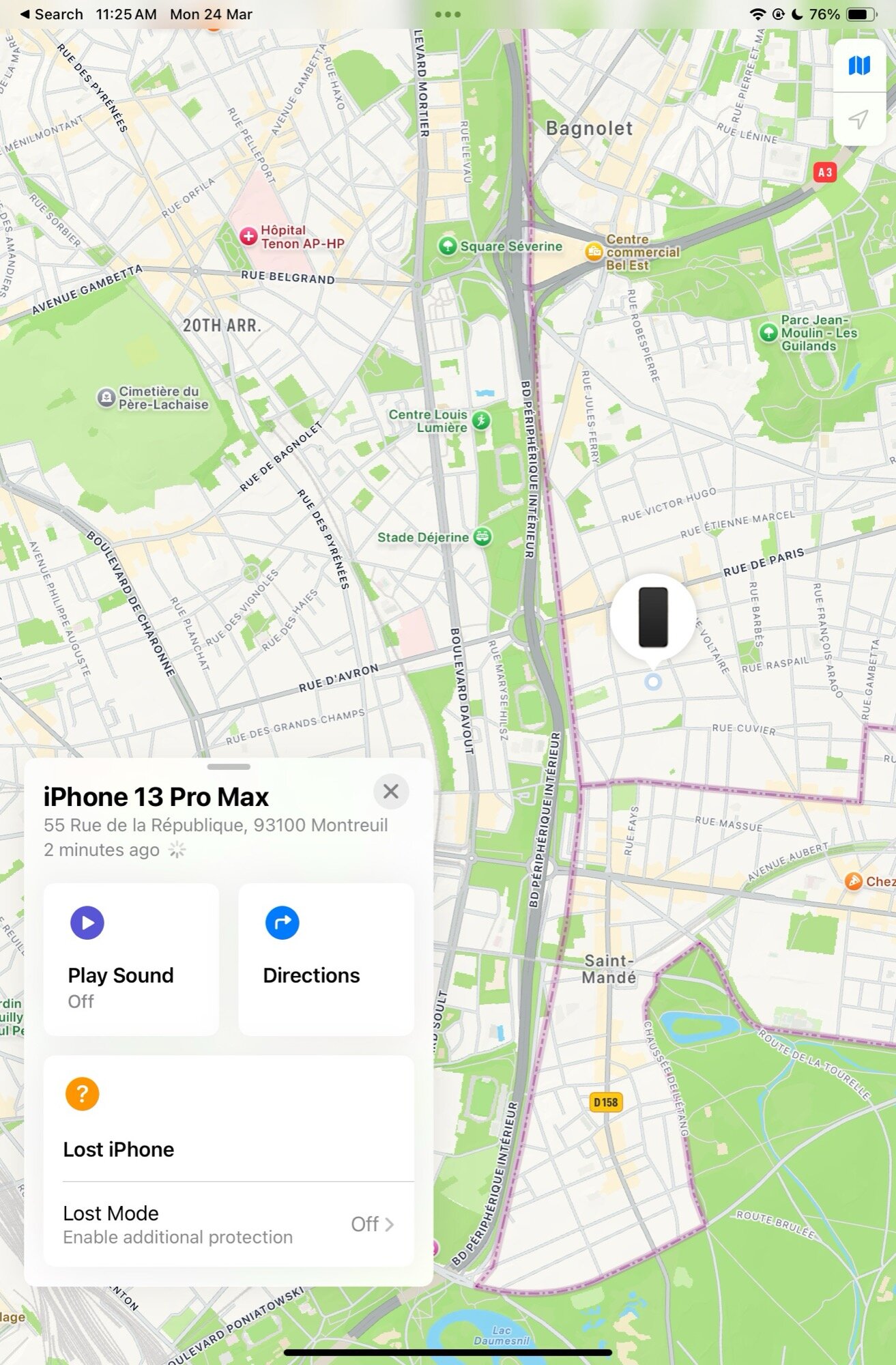 find phone when off, iphone 13 pro max at noon