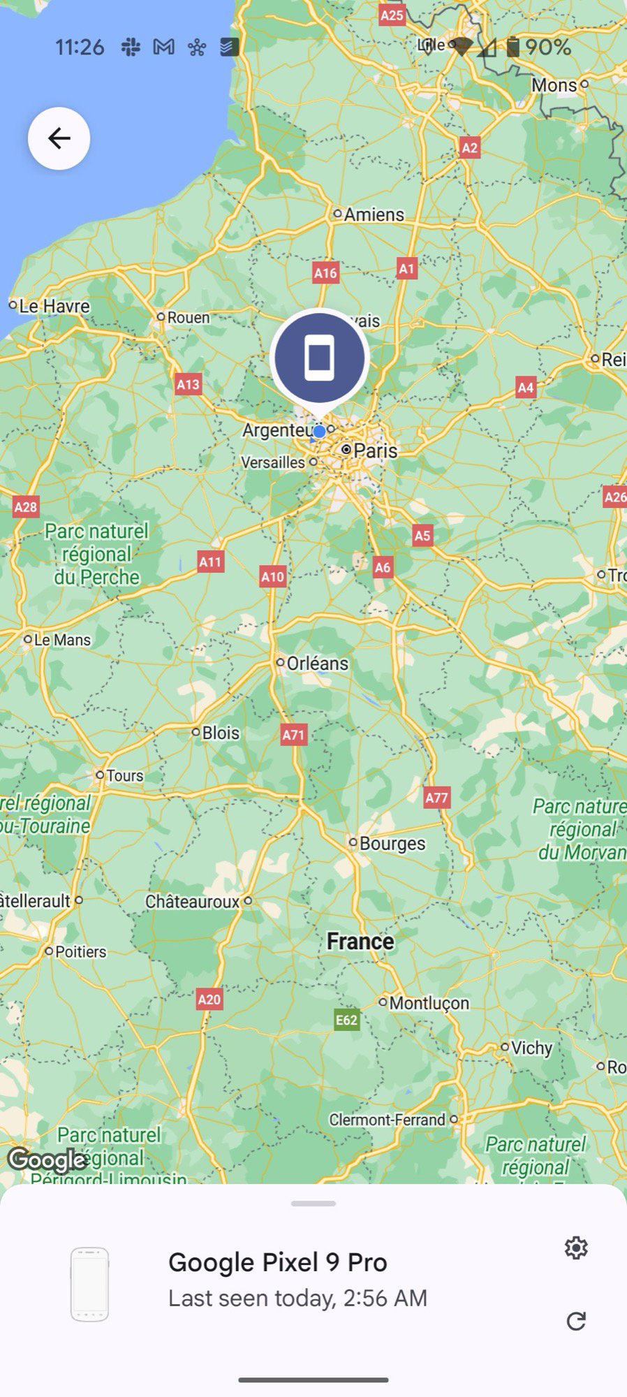 find phone when off pixel 9 pro test 1 noon