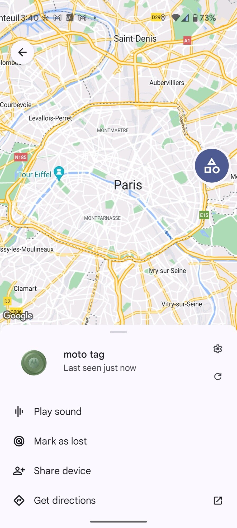 moto tag google find my device afternoon