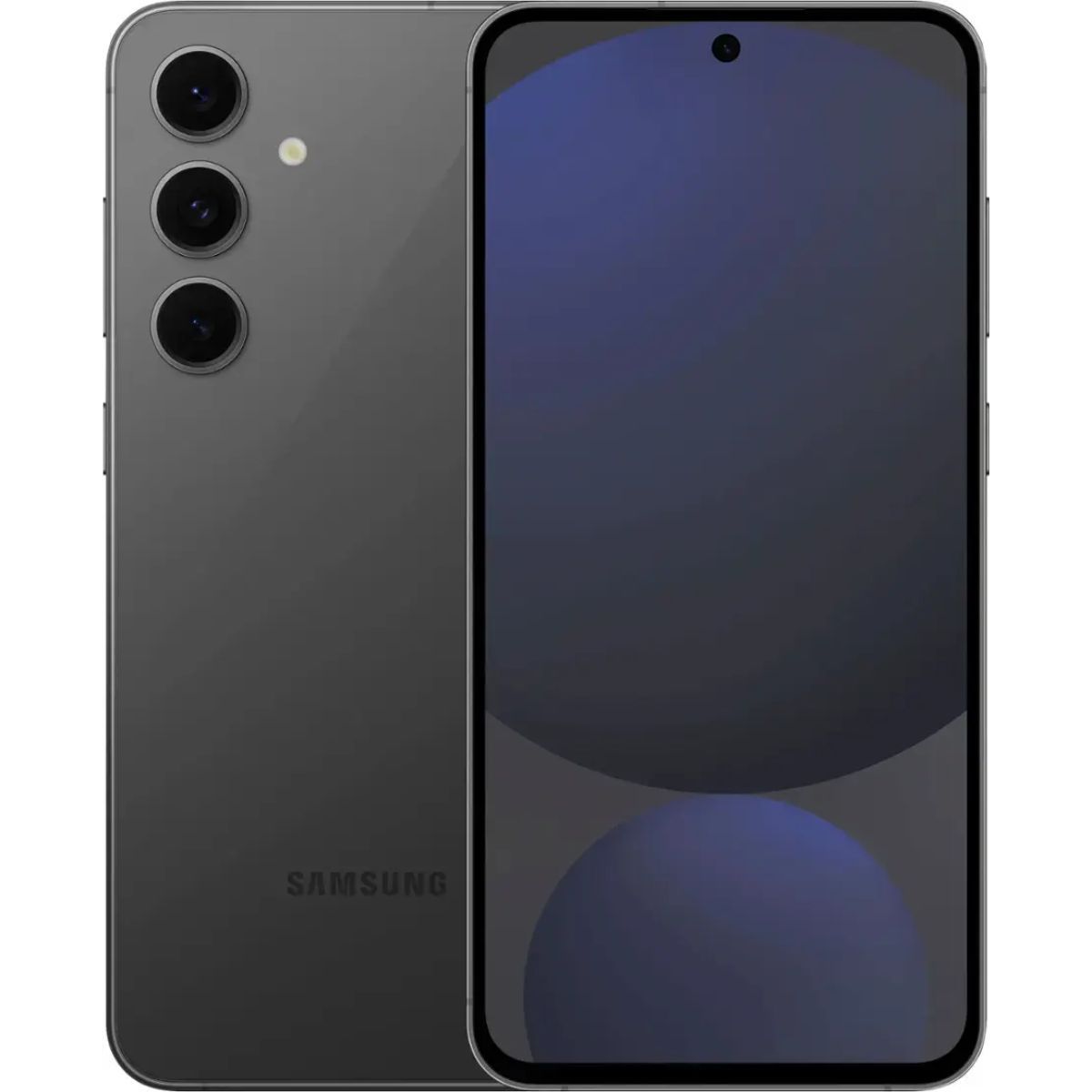 Samsung Galaxy S24 FE on a white background