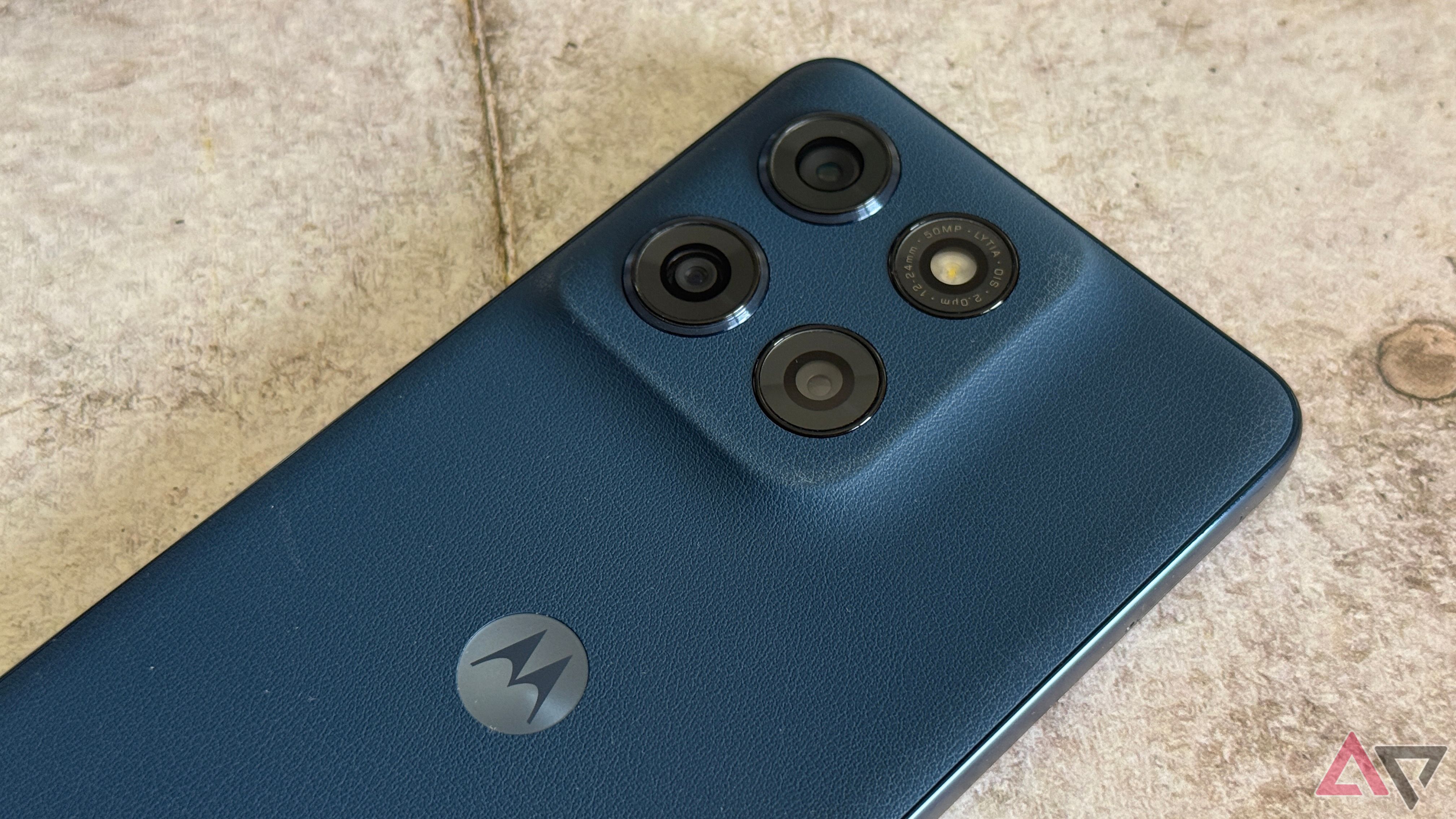 Moto G Stylus (2025) close up on camera 