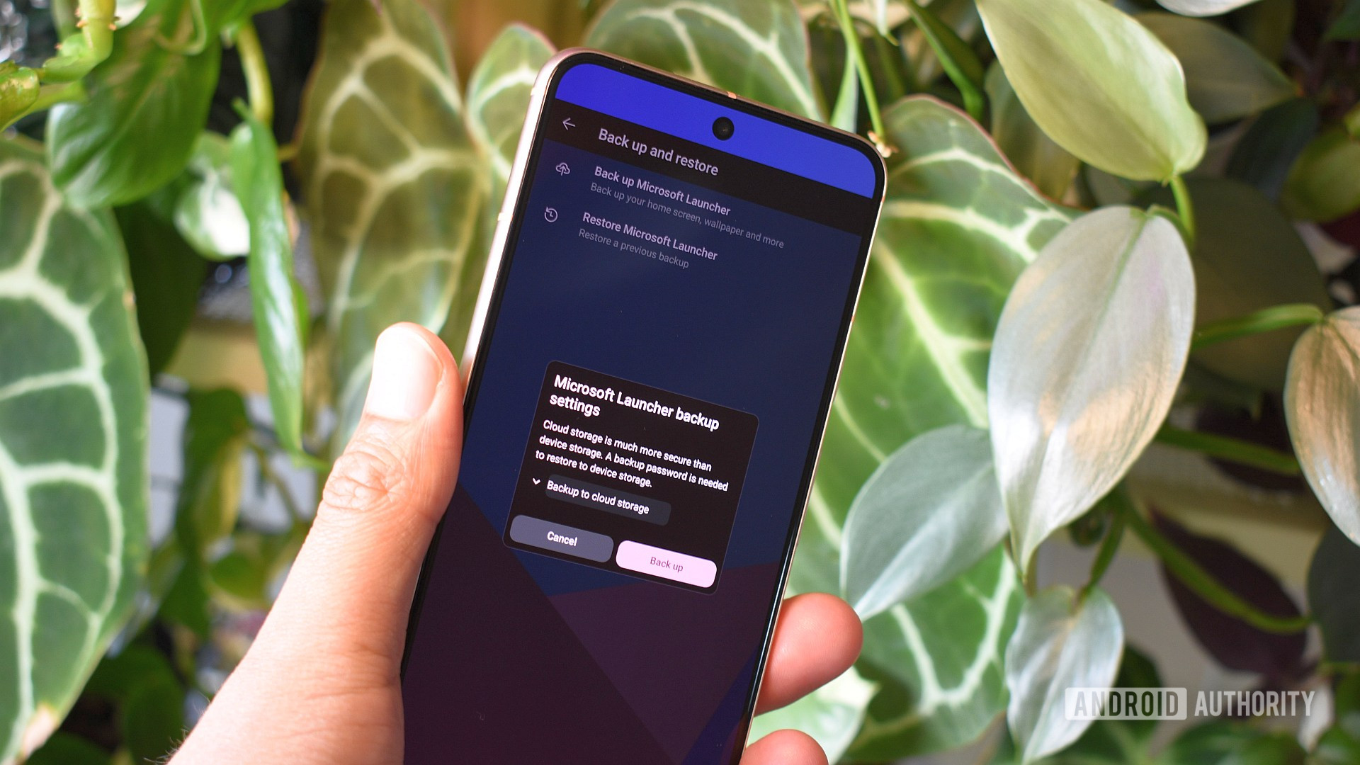 microsoft launcher backup 1