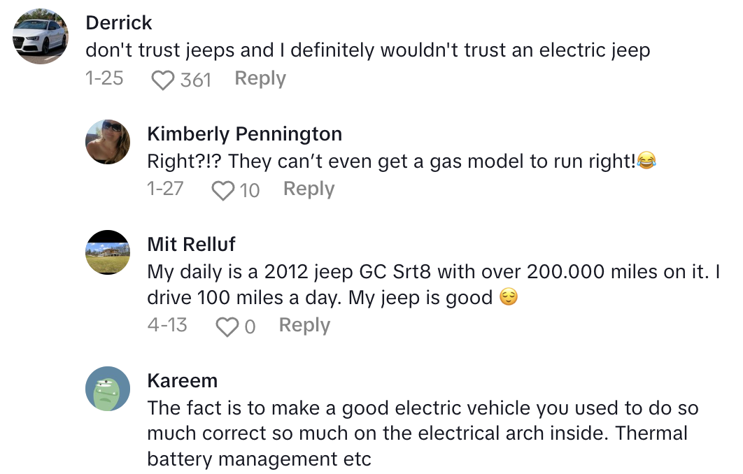 Screenshot 2025 04 26 at 3.39.28 PM A Car Expert Explained Why Jeeps Electric Vehicle Isnt Selling Well