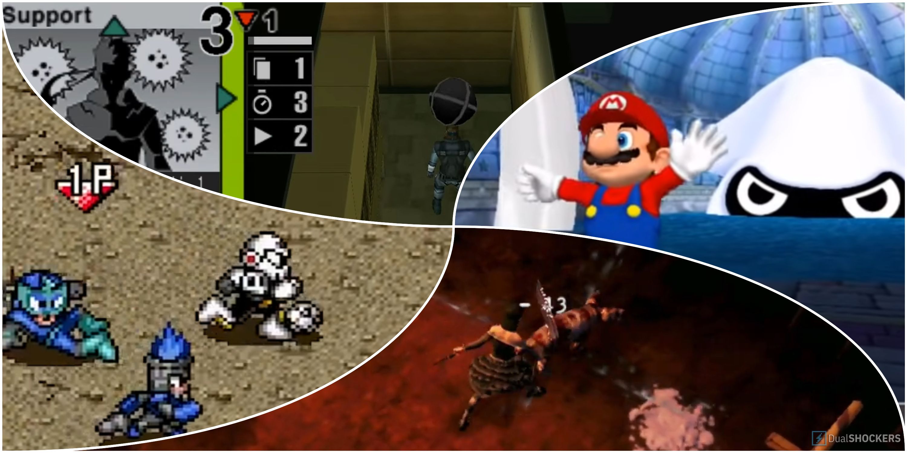 Metal Gear Acid Mega Man Soccer Silent Hill Book of Memories Dance Dance Revolution Mario Mix