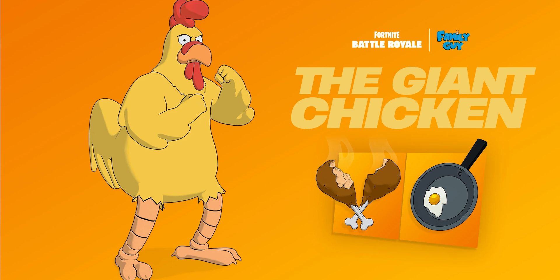 Image of the Giant Chicken skin in Fortnite's Family Guy crossover.