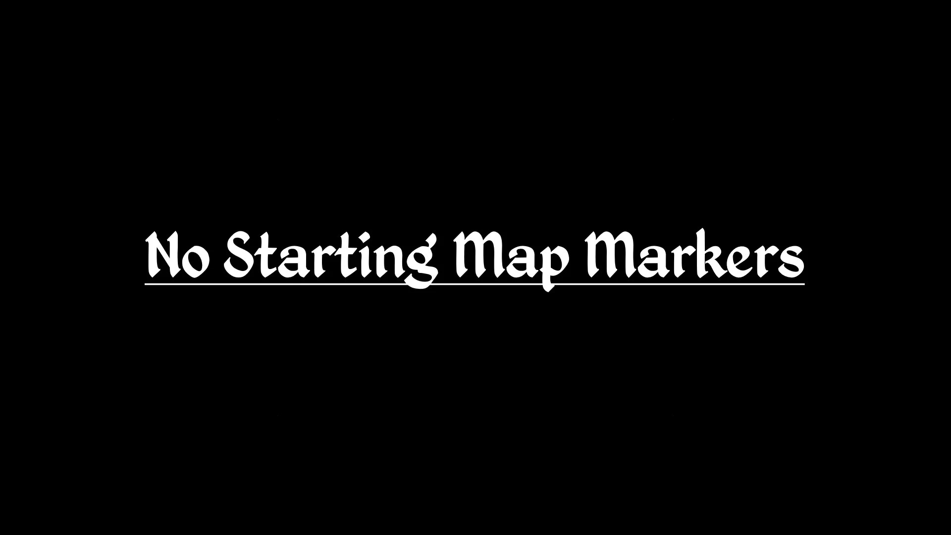 The no starting map markers logo.