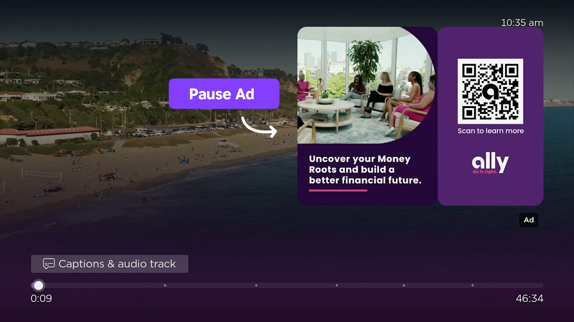 Roku pause ad Roku pause ad