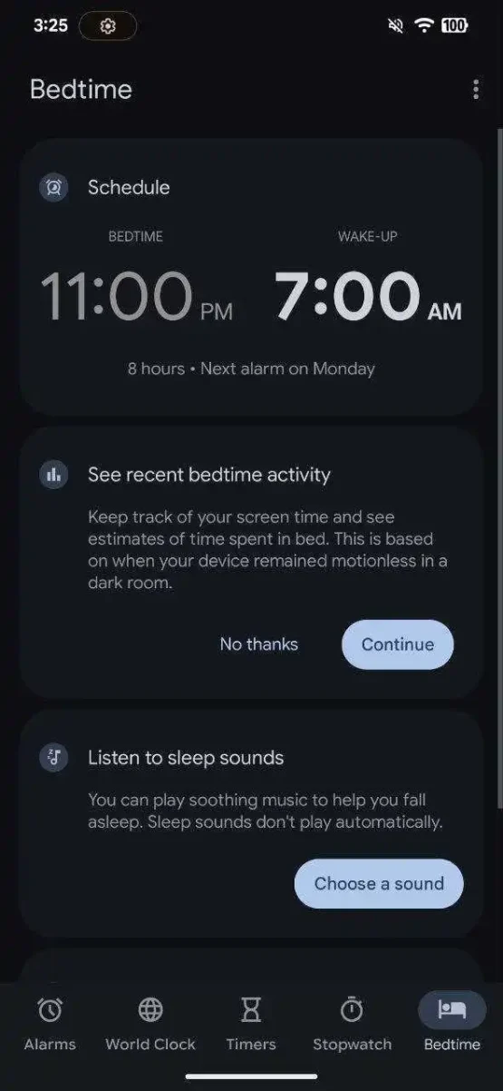 Google Clock expressive redesign bedtime 1