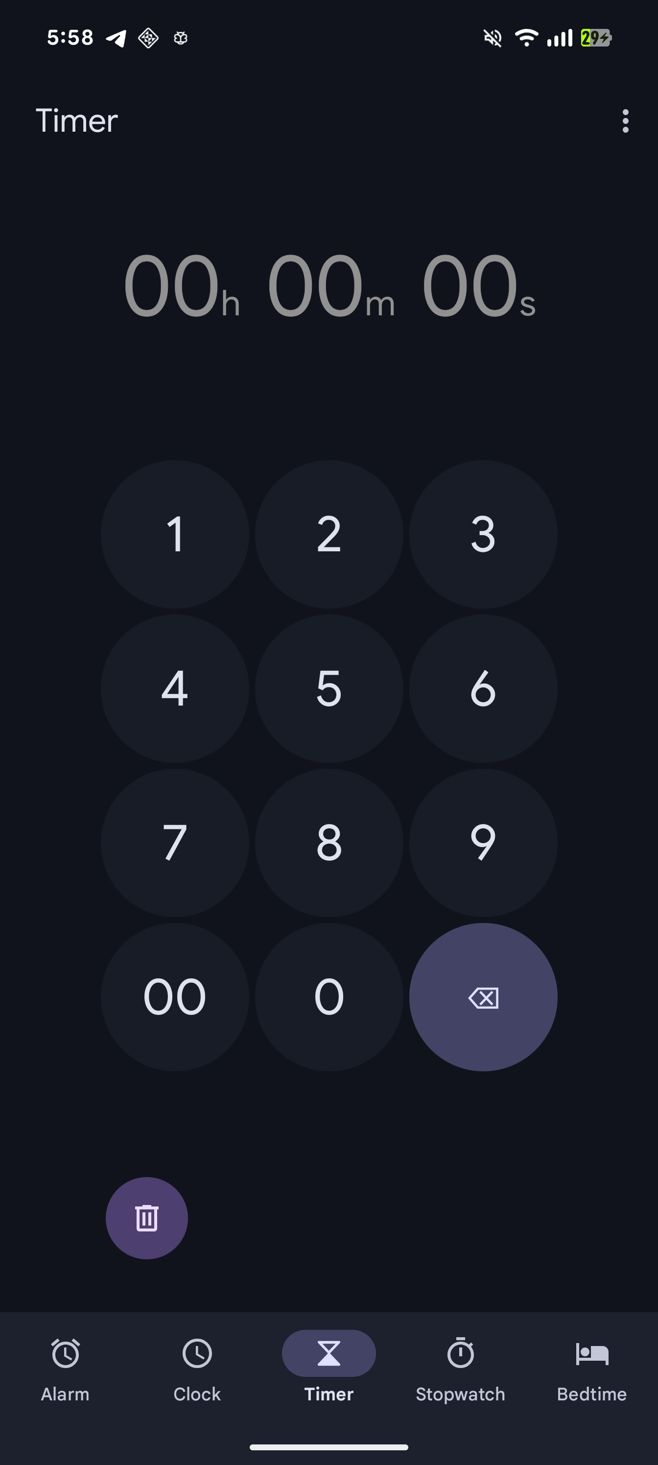 Google Clock Material timer add