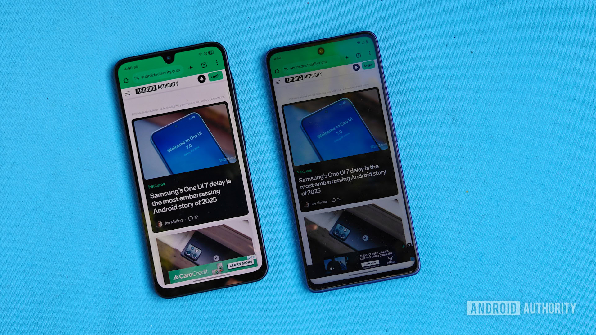 Samsung Galaxy A26 5G review image vs Moto G Power 2025 displays Samsung Galaxy A26 5G review image vs Moto G Power 2025 displays